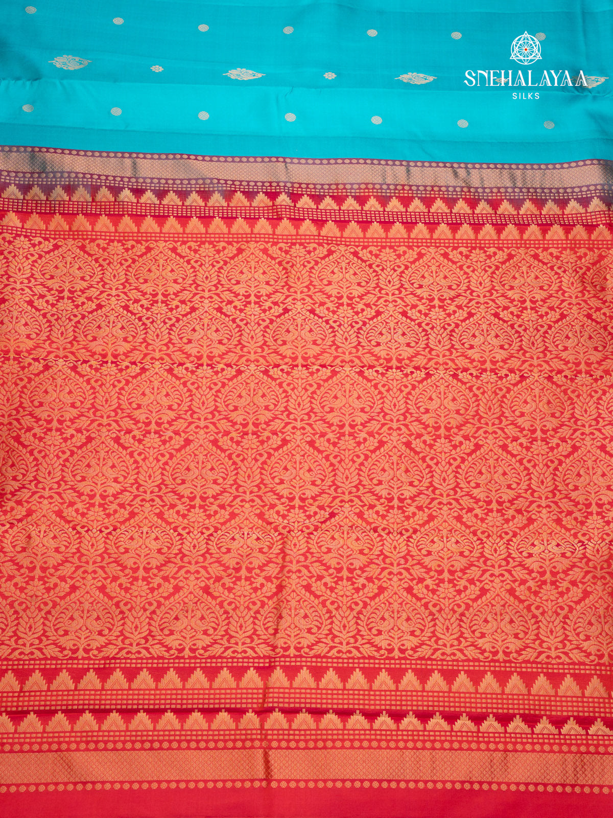 Sky Blue Kanjivaram Silk Saree