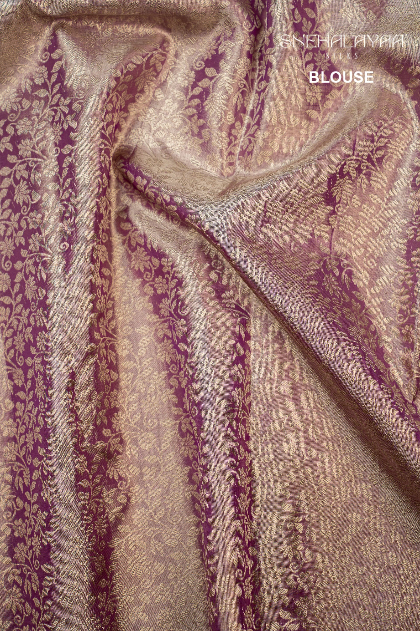 Purple Kancheevaram Tissue Silk Saree