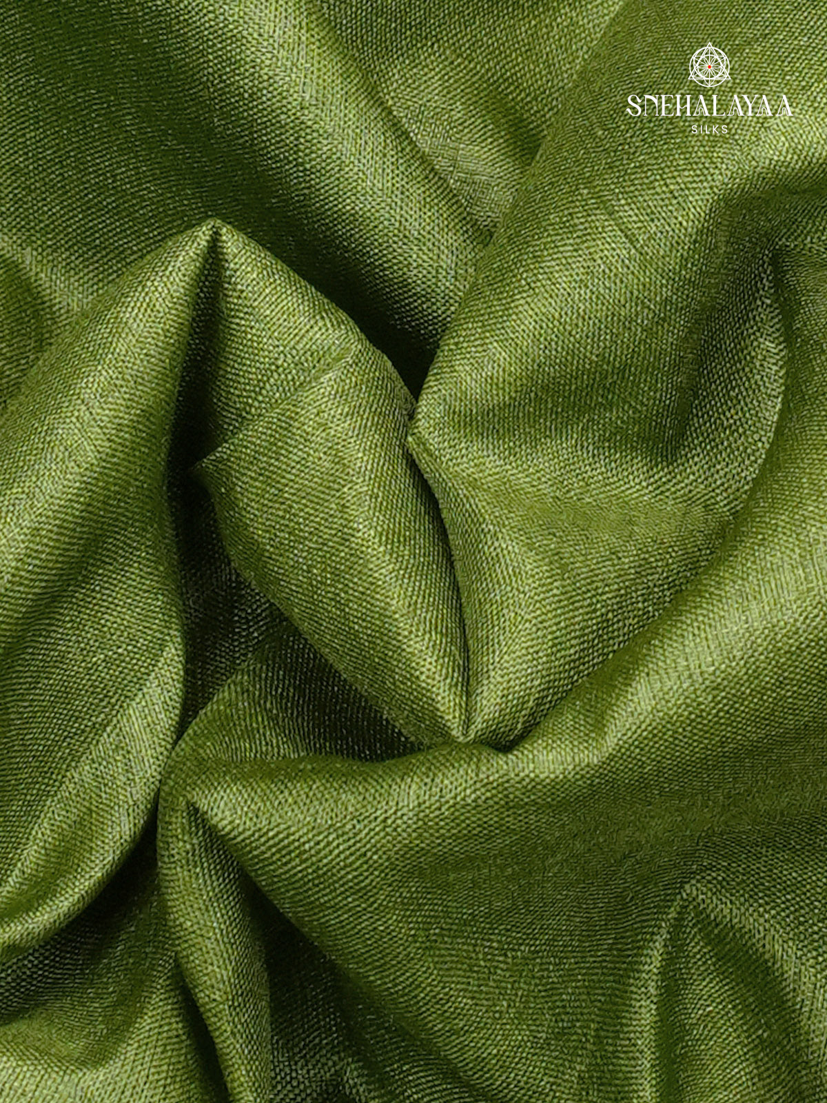 Green Tussar Silk Saree