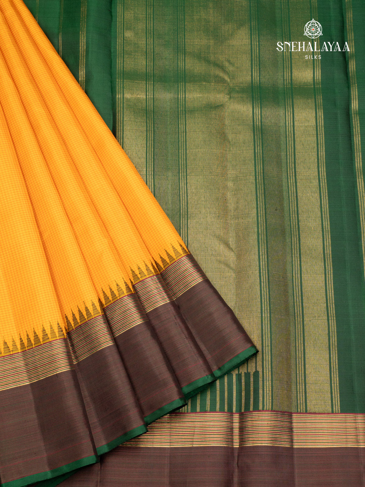 Yellow Kanjivaram Silk Saree
