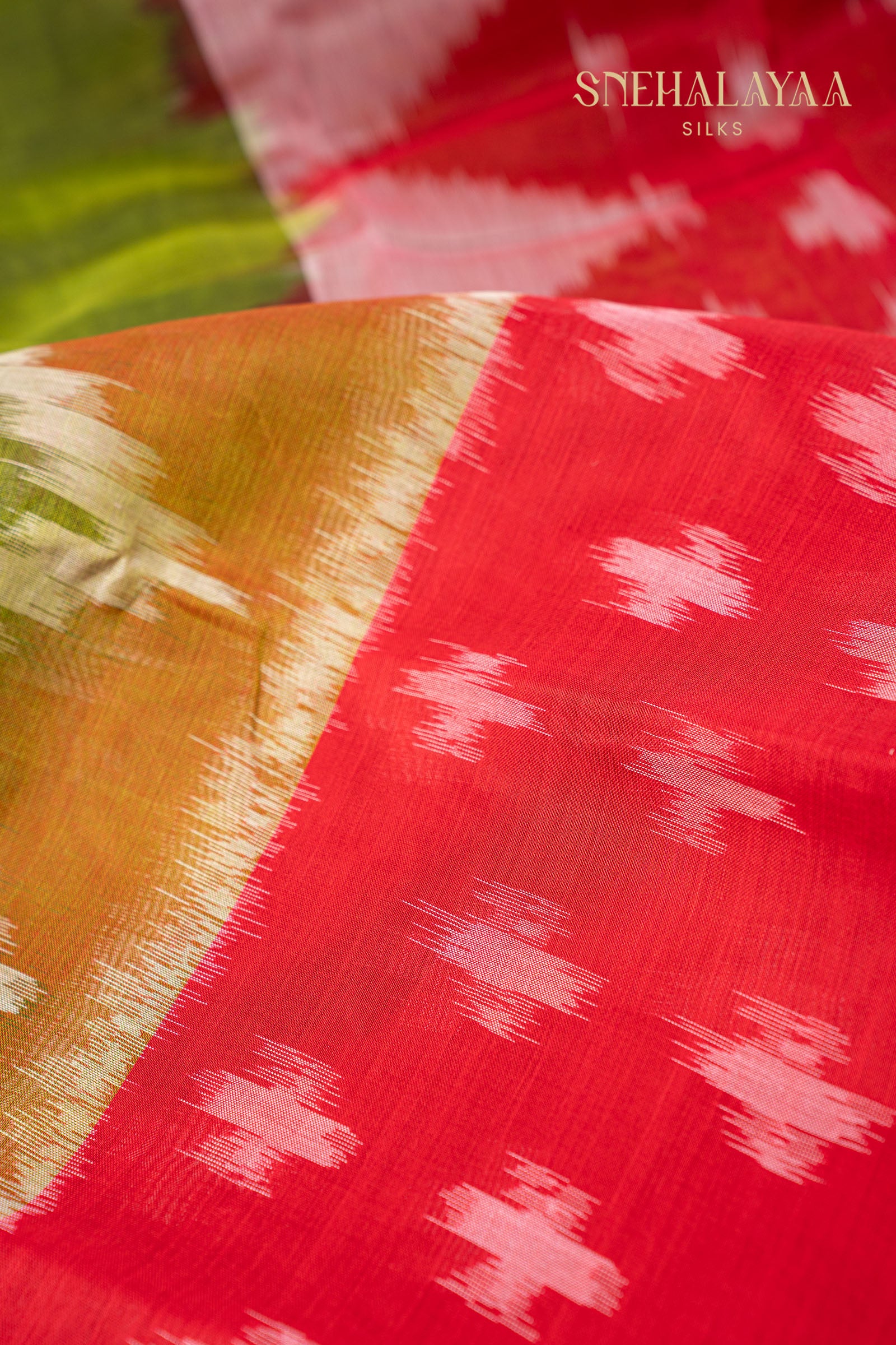 Pear Green Bengal Cotton Saree