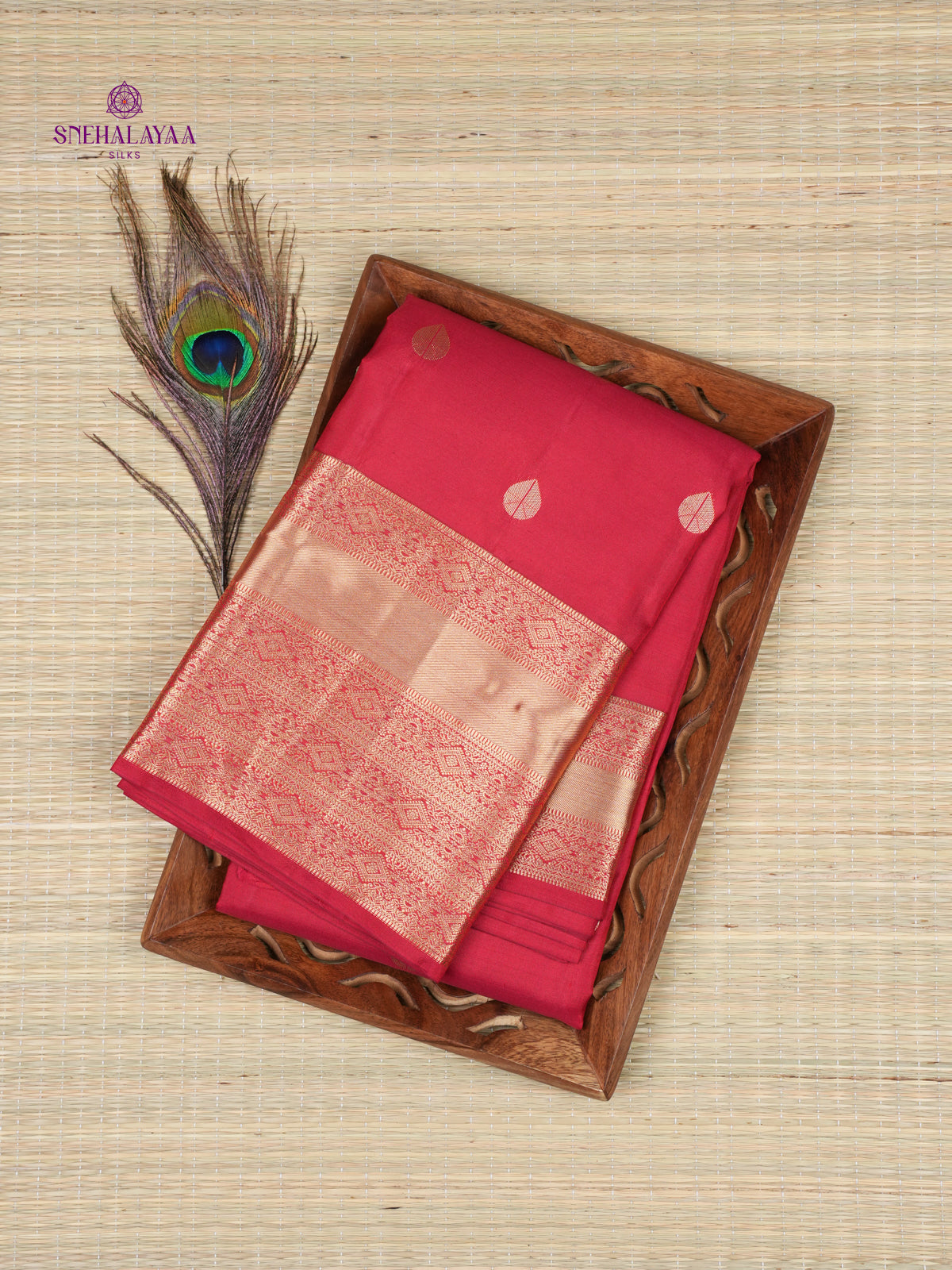 Maroon Kanjivaram Silk Saree