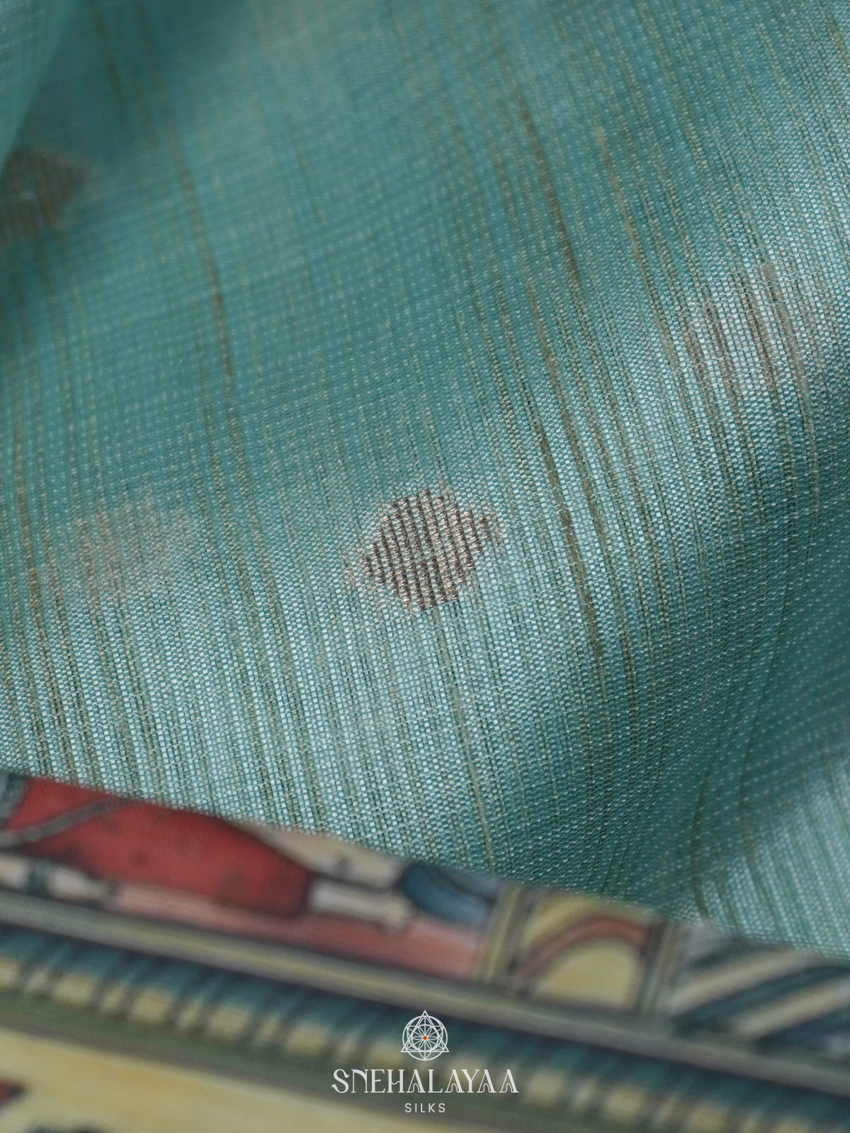Sky Blue Kota Tussar Saree
