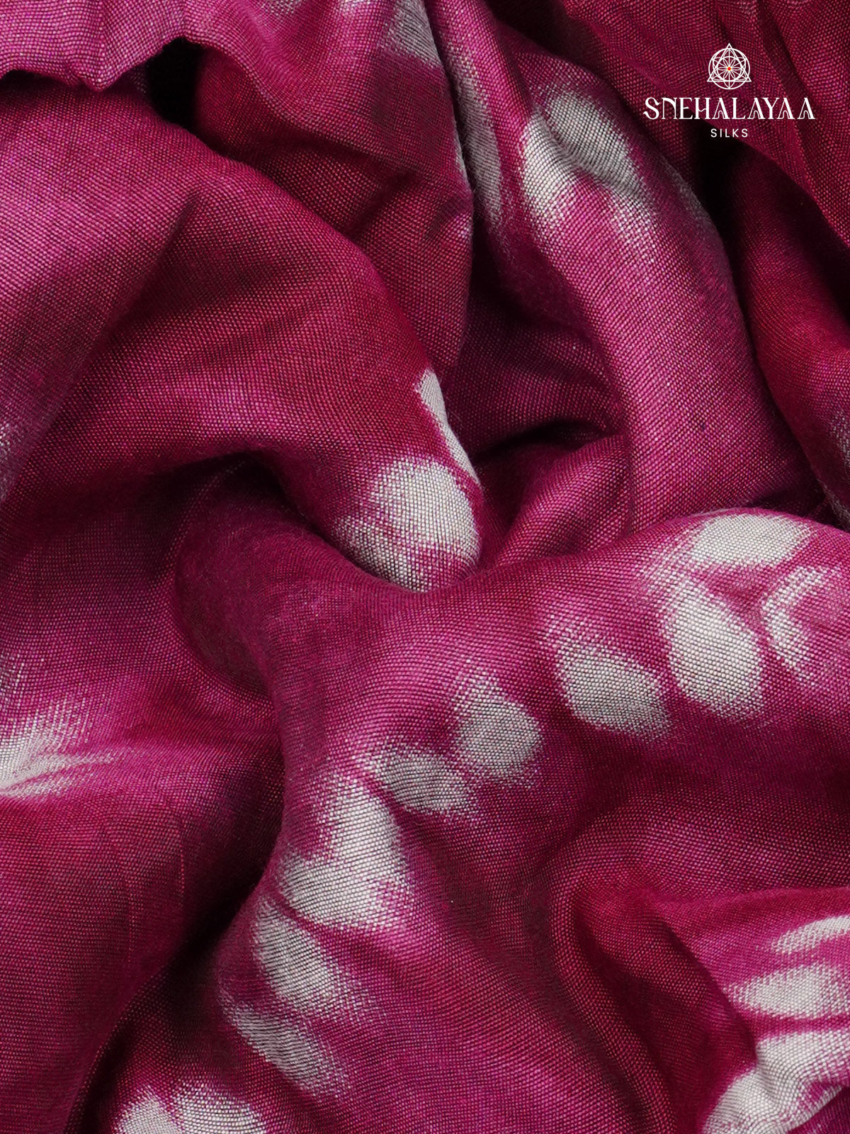 Magenta Chanderi Saree