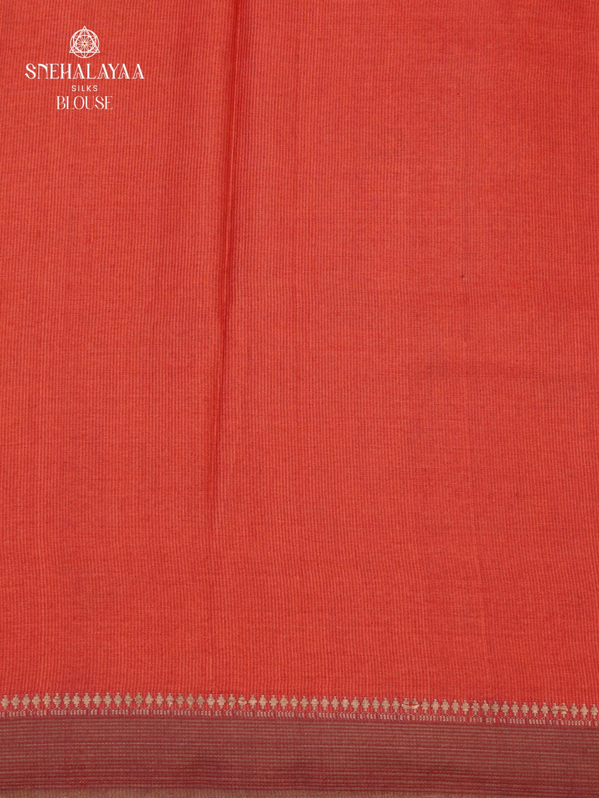 Rust Orange Tussar Saree