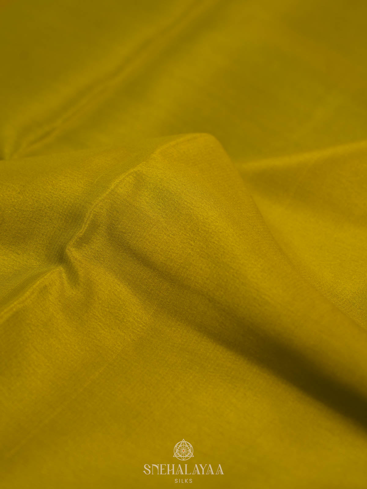 Mustard Yellow Mysore Silk Saree