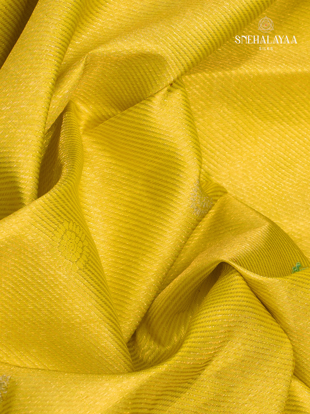 Lemon Green Korvai Kanjivaram Silk Saree