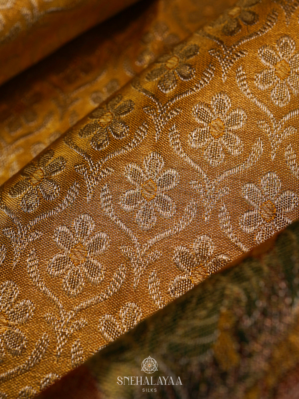 Yellow Kanjivaram Silk Saree
