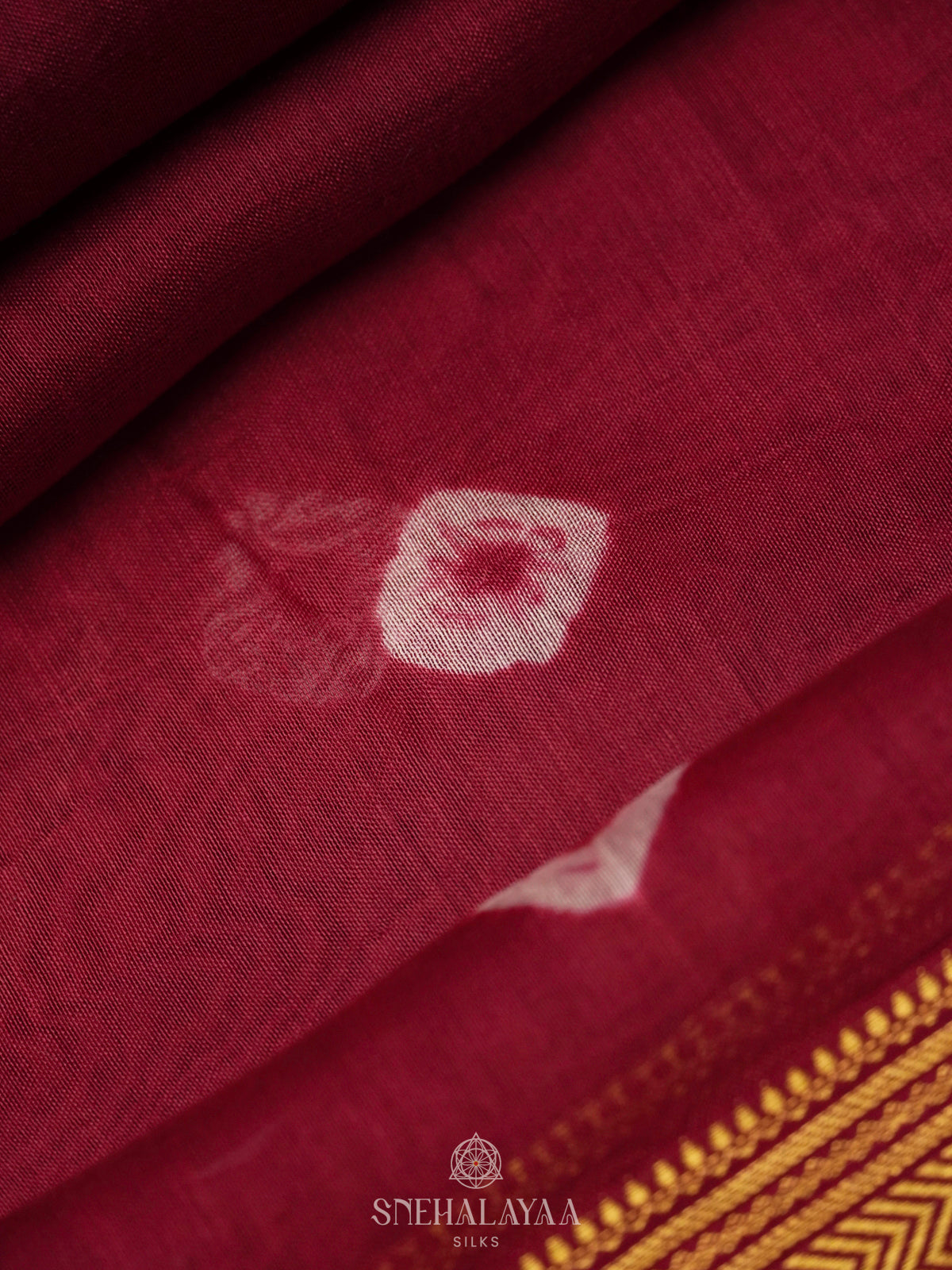 Maroon Chanderi Saree
