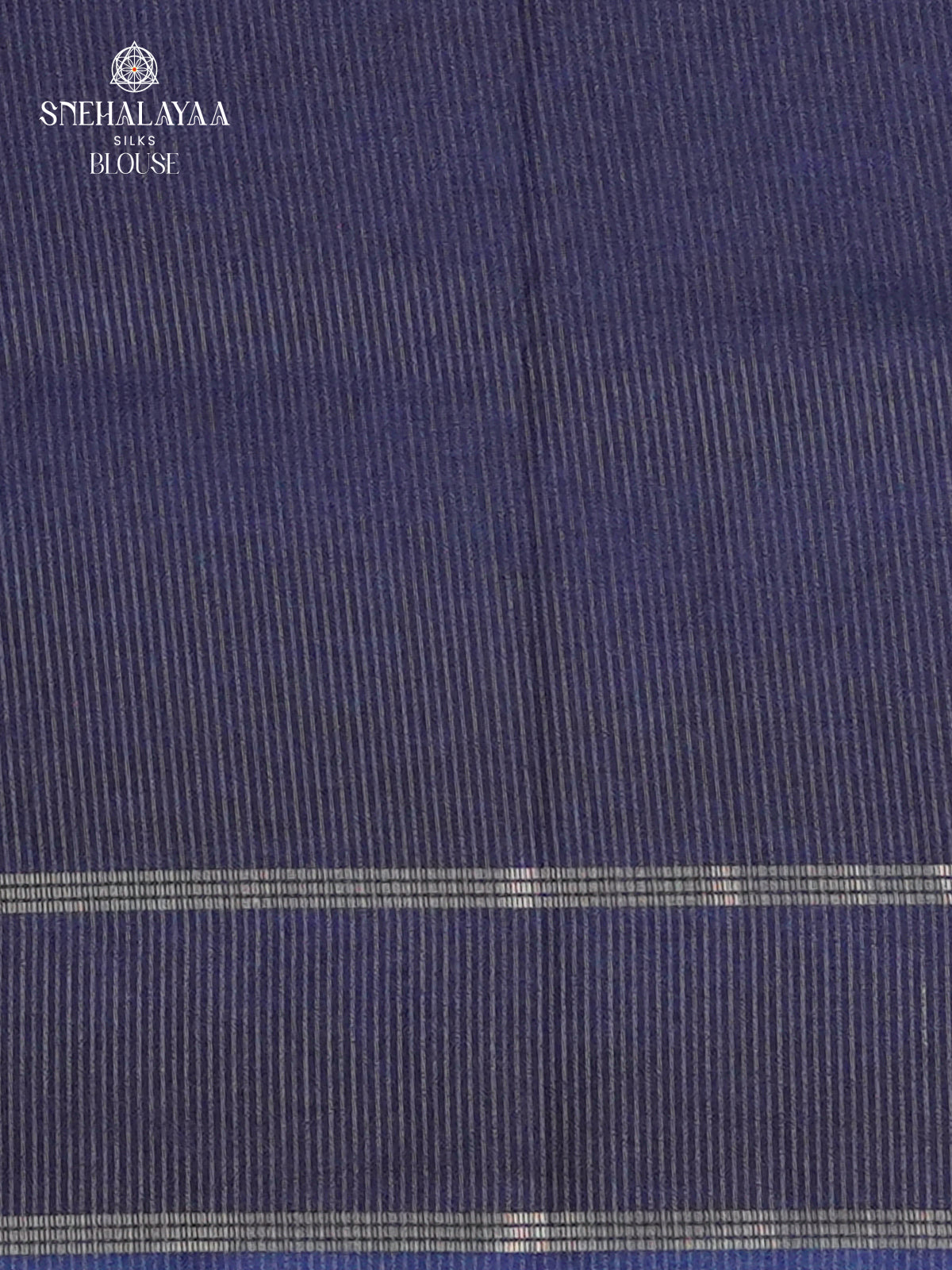 Navy Blue Munga Tussar Embroidery Saree