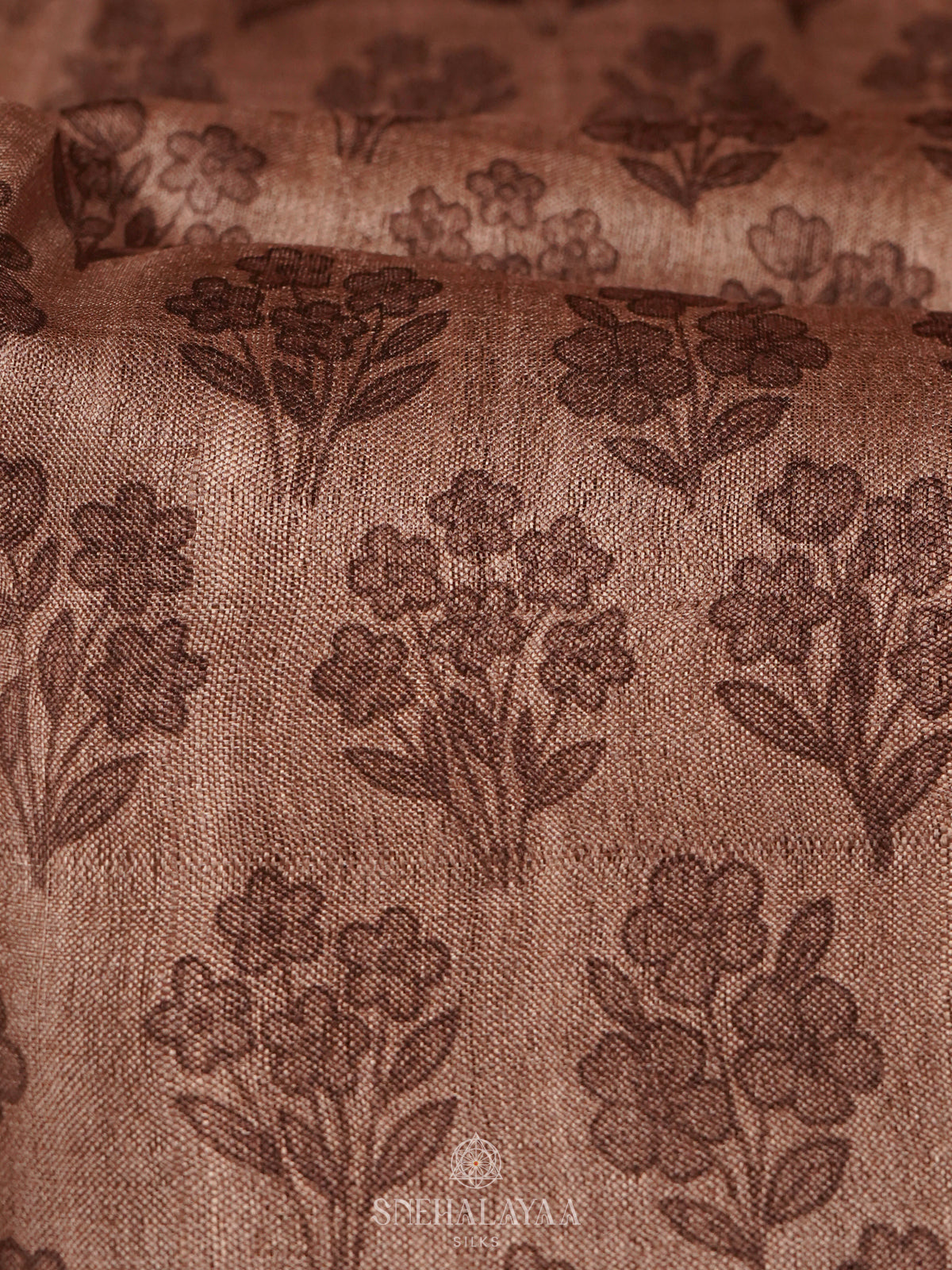 Brown Tussar Saree