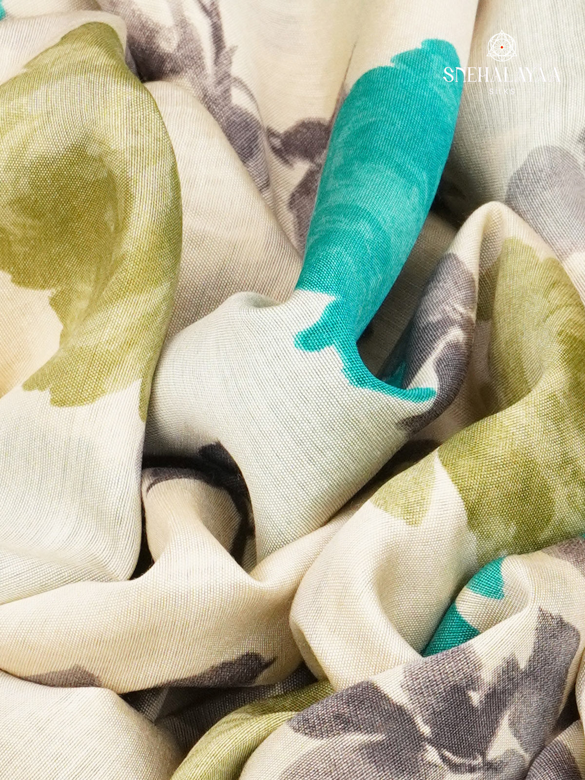 Off White Chanderi Saree