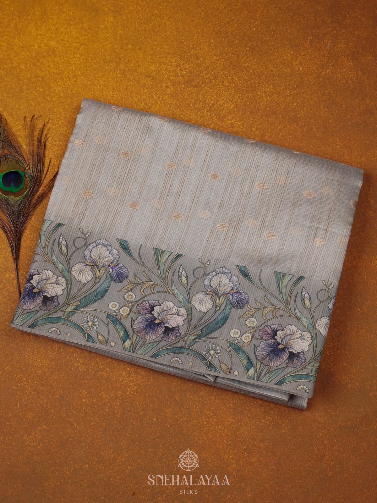 Grey Kota Tussar Saree