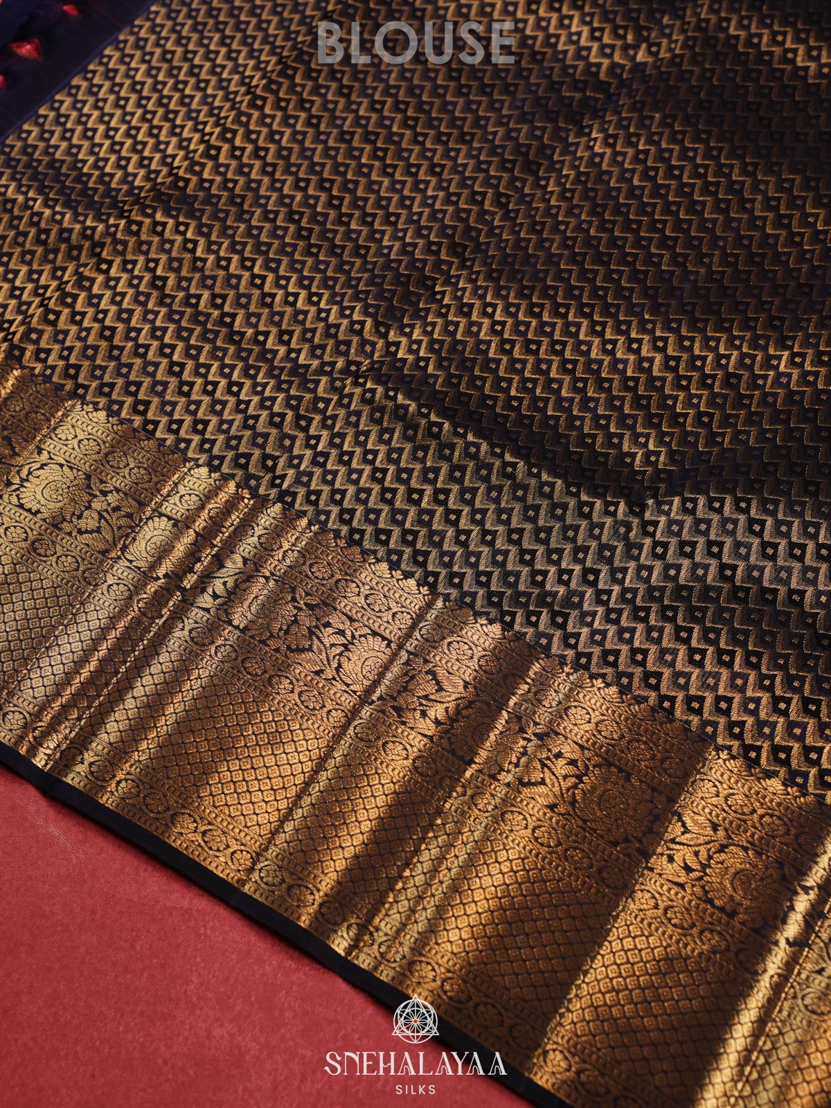 Orange Kanjivaram Silk Saree