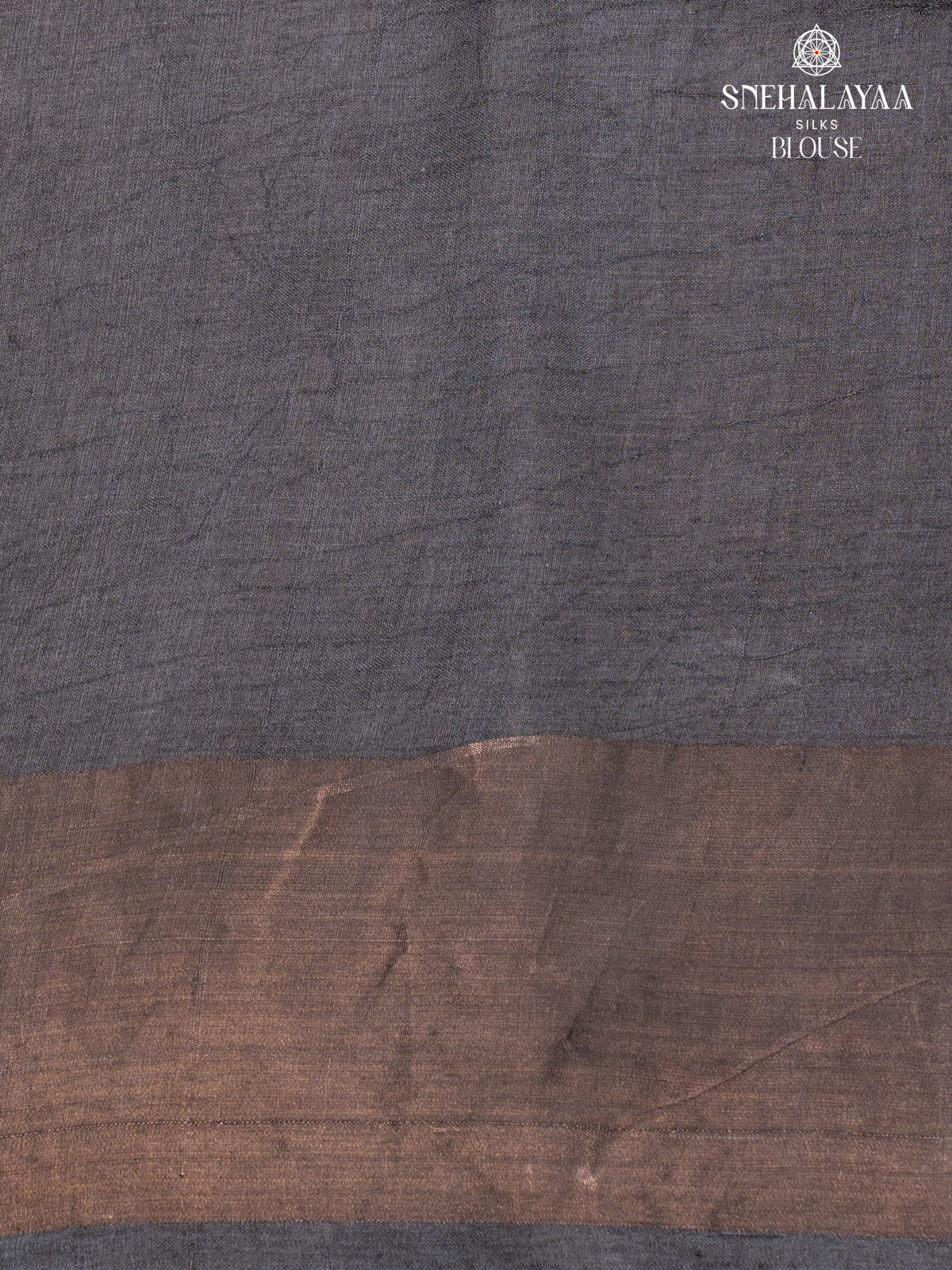 Pastel Blue Printed Tussar Saree