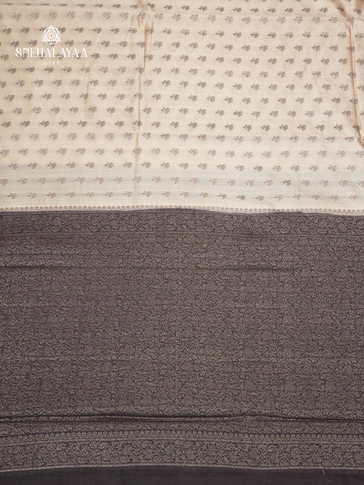 Beige Banaras Chiniya Silk Saree