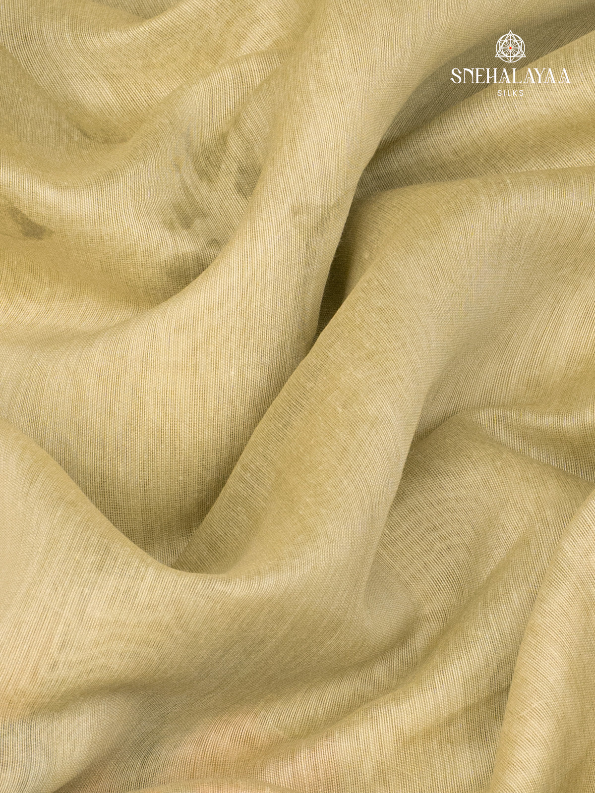 Olive Green Linen Saree