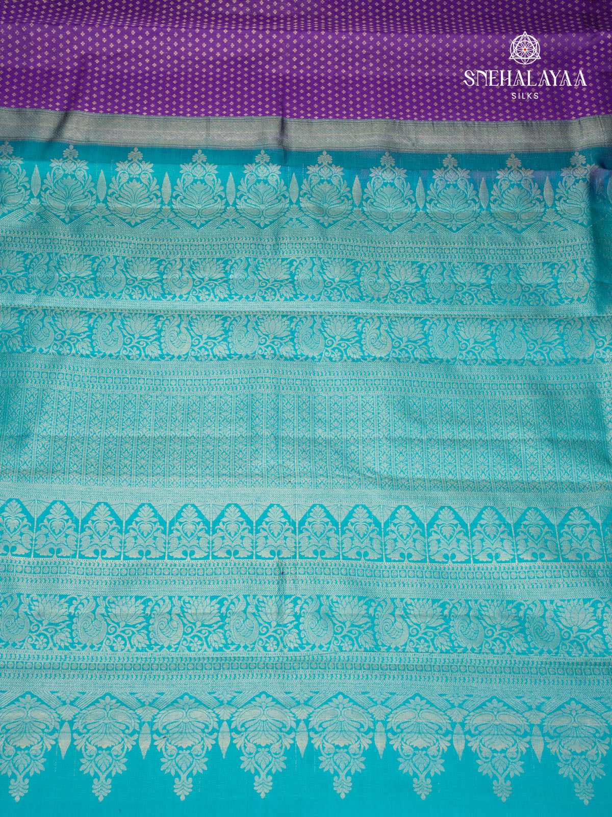 Violet Kanjivaram Silk Saree