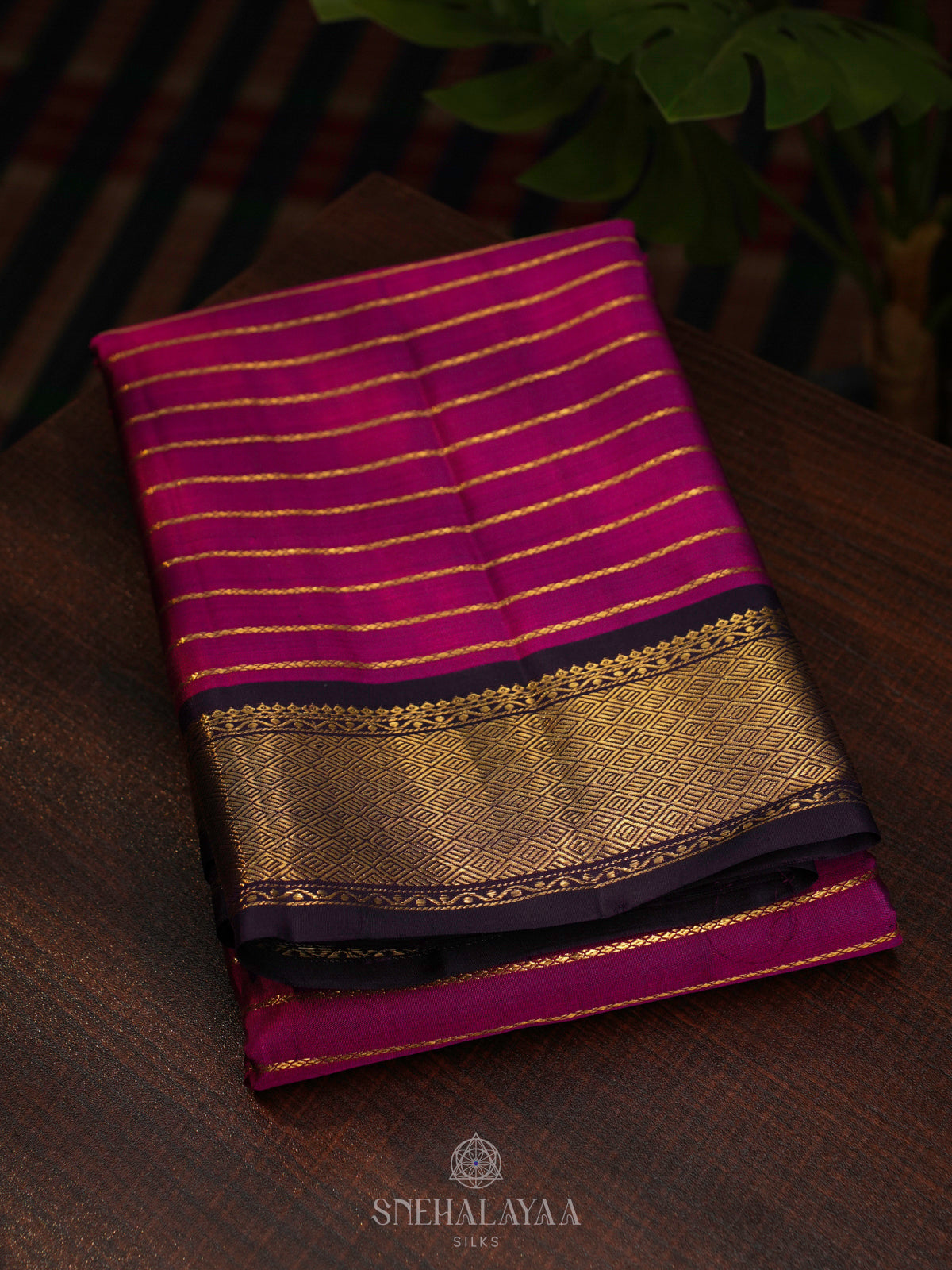 Magenta Kanjivaram Silk Saree