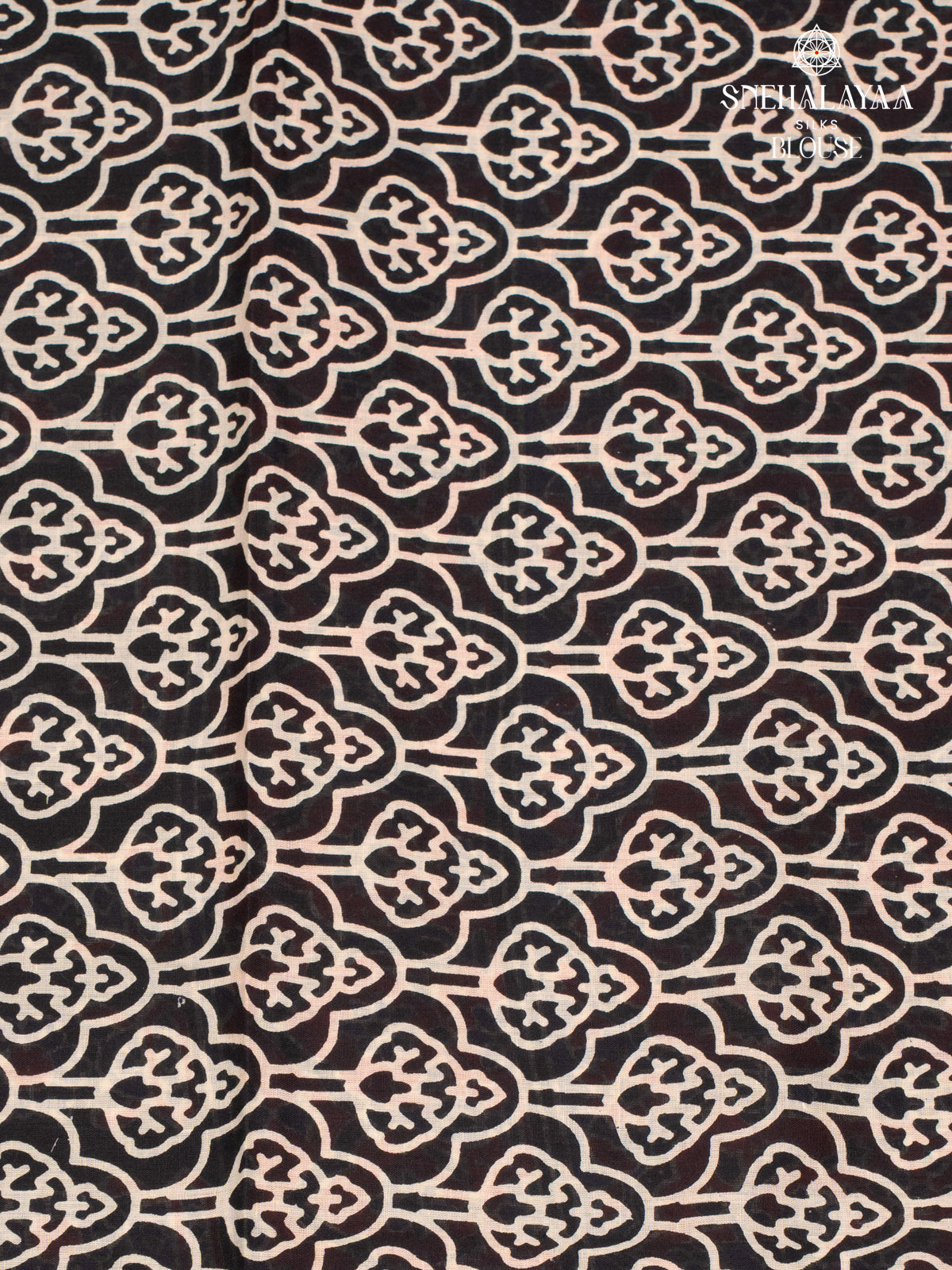 Navy Blue Jaipur Cotton Saree