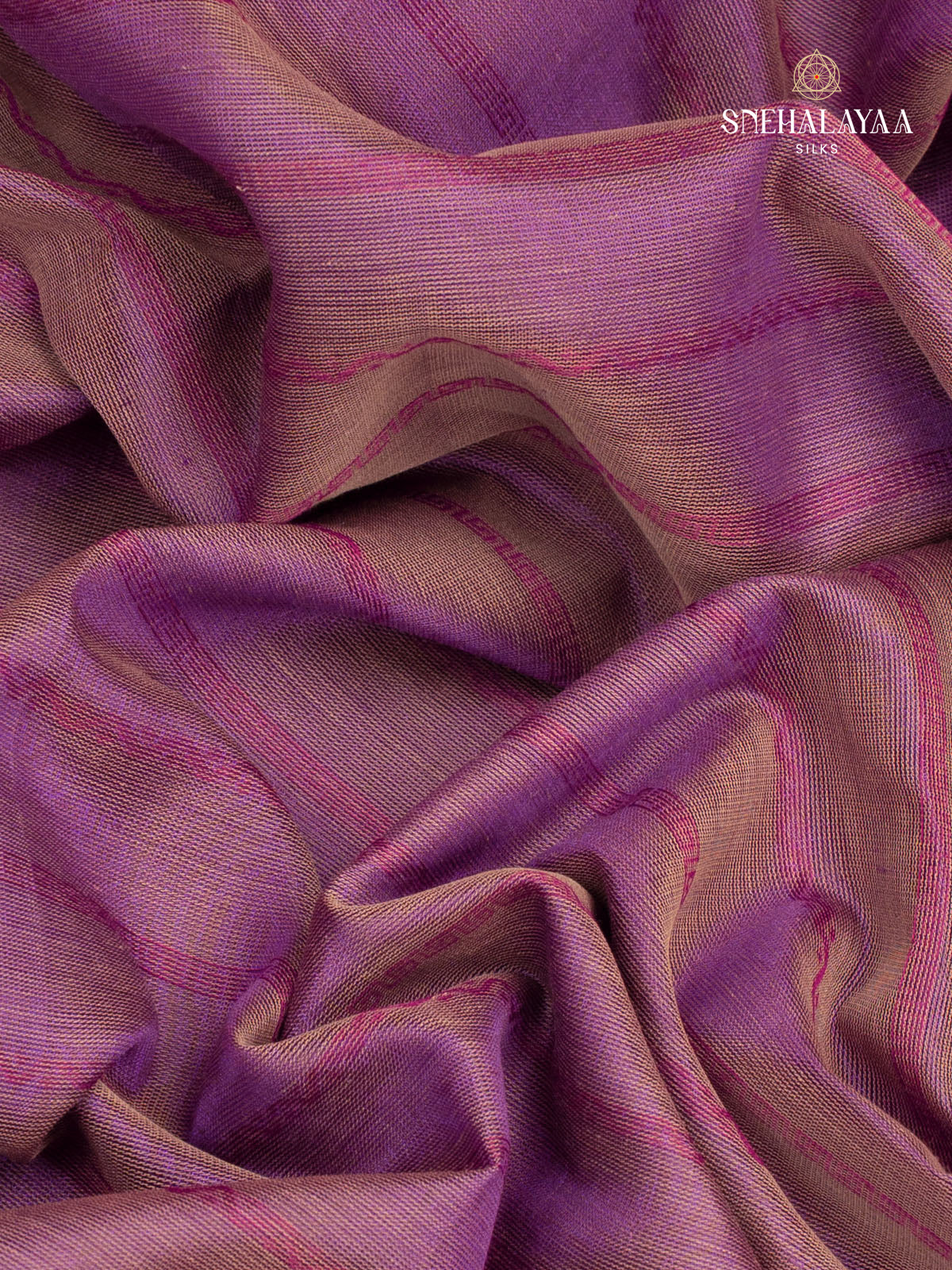 Purple Kanchi Silk Cotton Saree