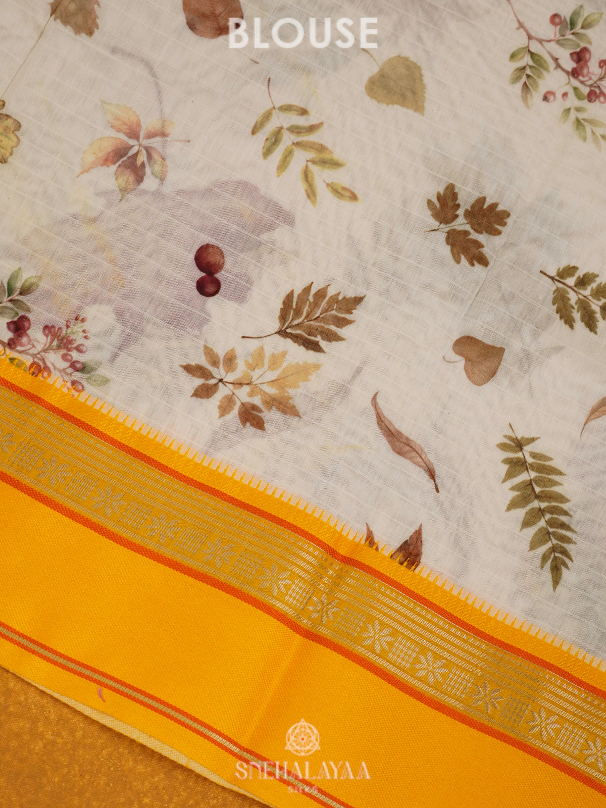 Off White Chanderi Saree