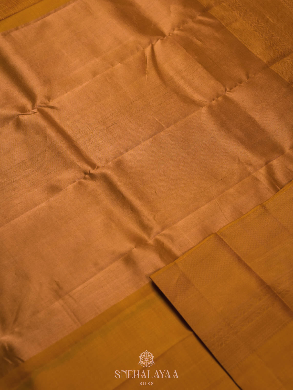 Yellow Kanjivaram silk saree