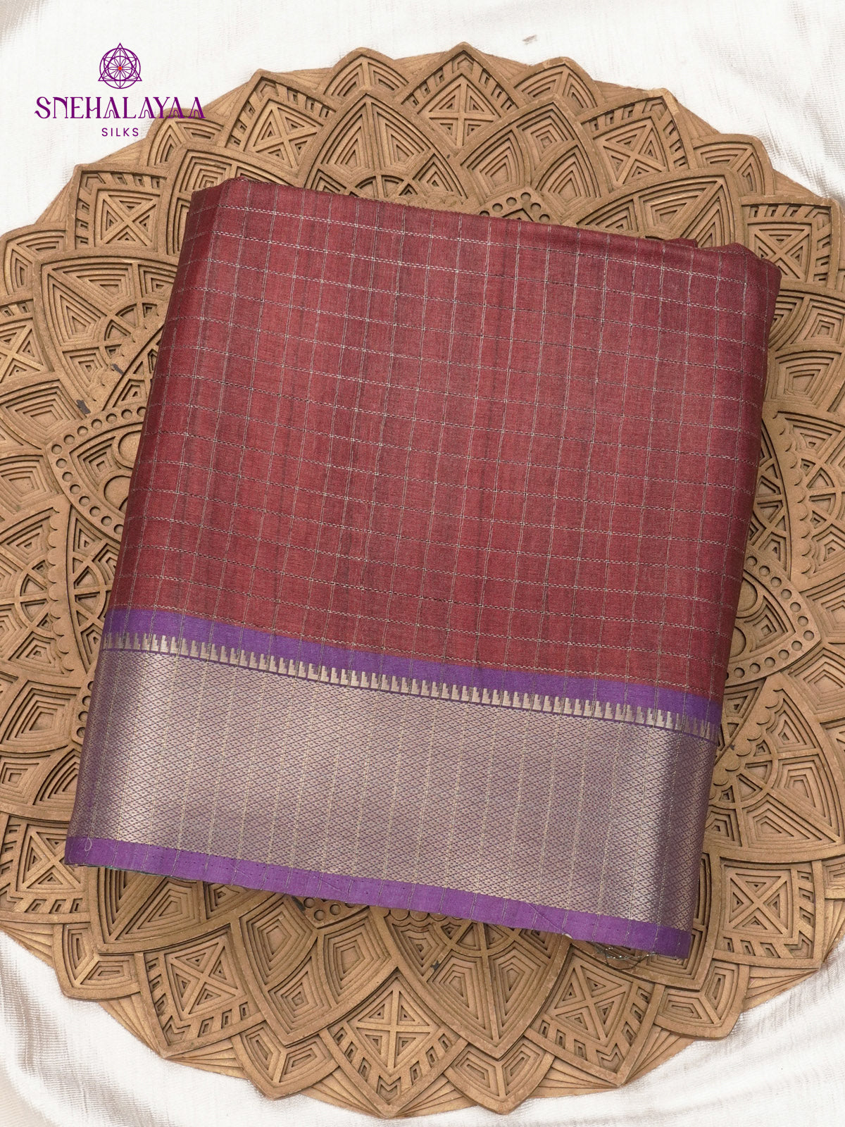 Grey Floral Printed Tussar Saree