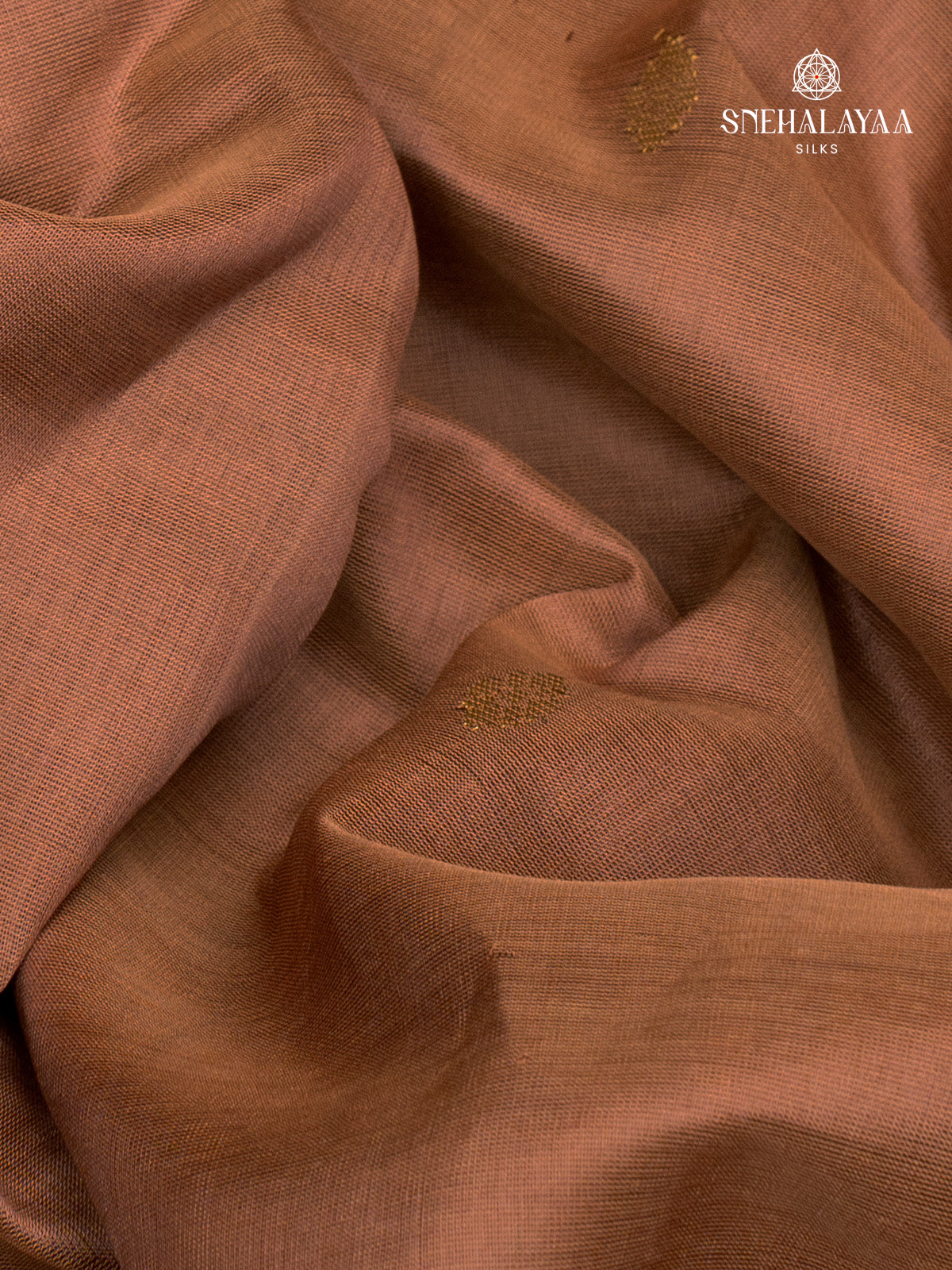 Brown Kanchi Silk Cotton Saree