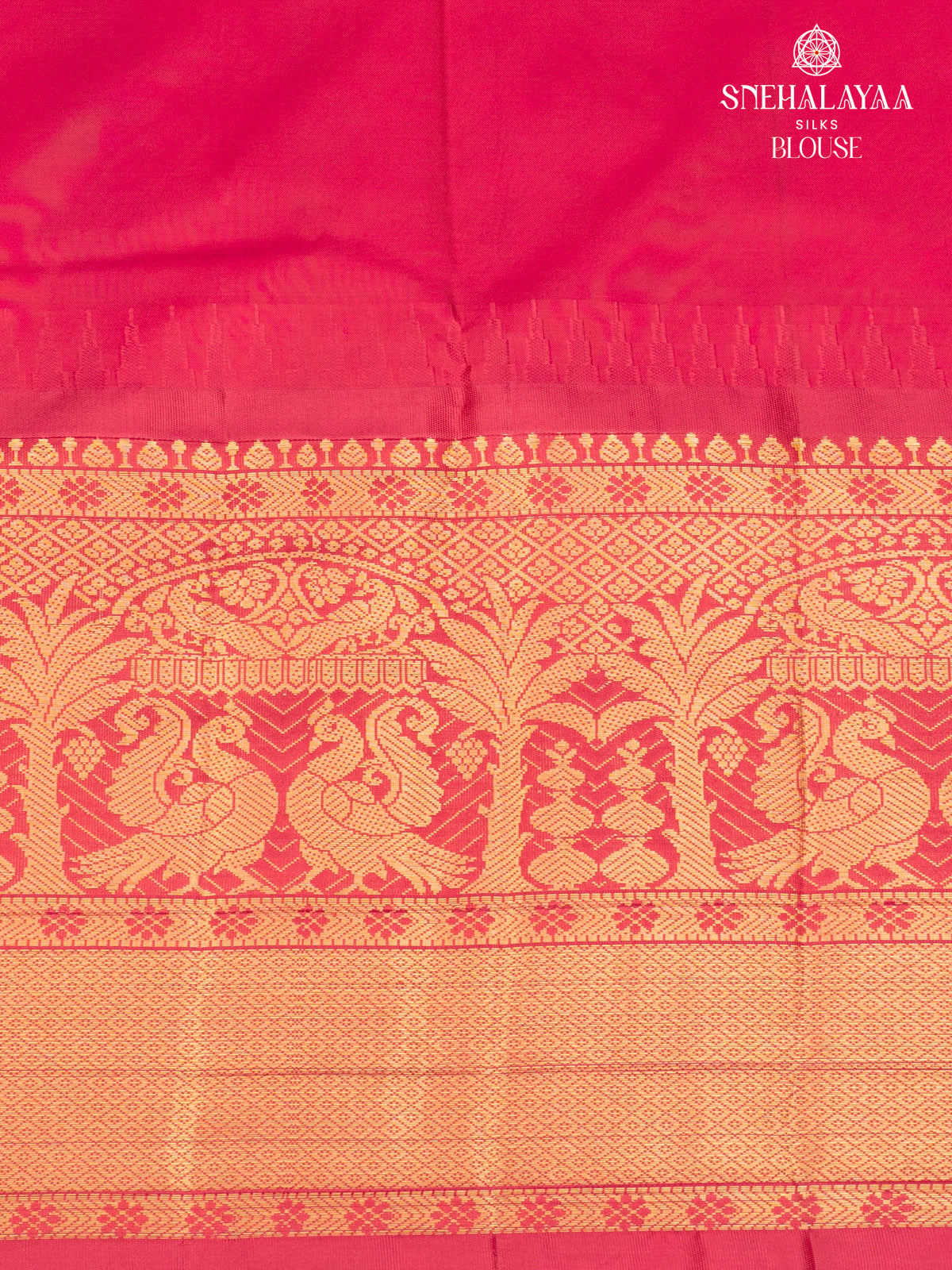 Bottle Green Gadwal Silk Saree