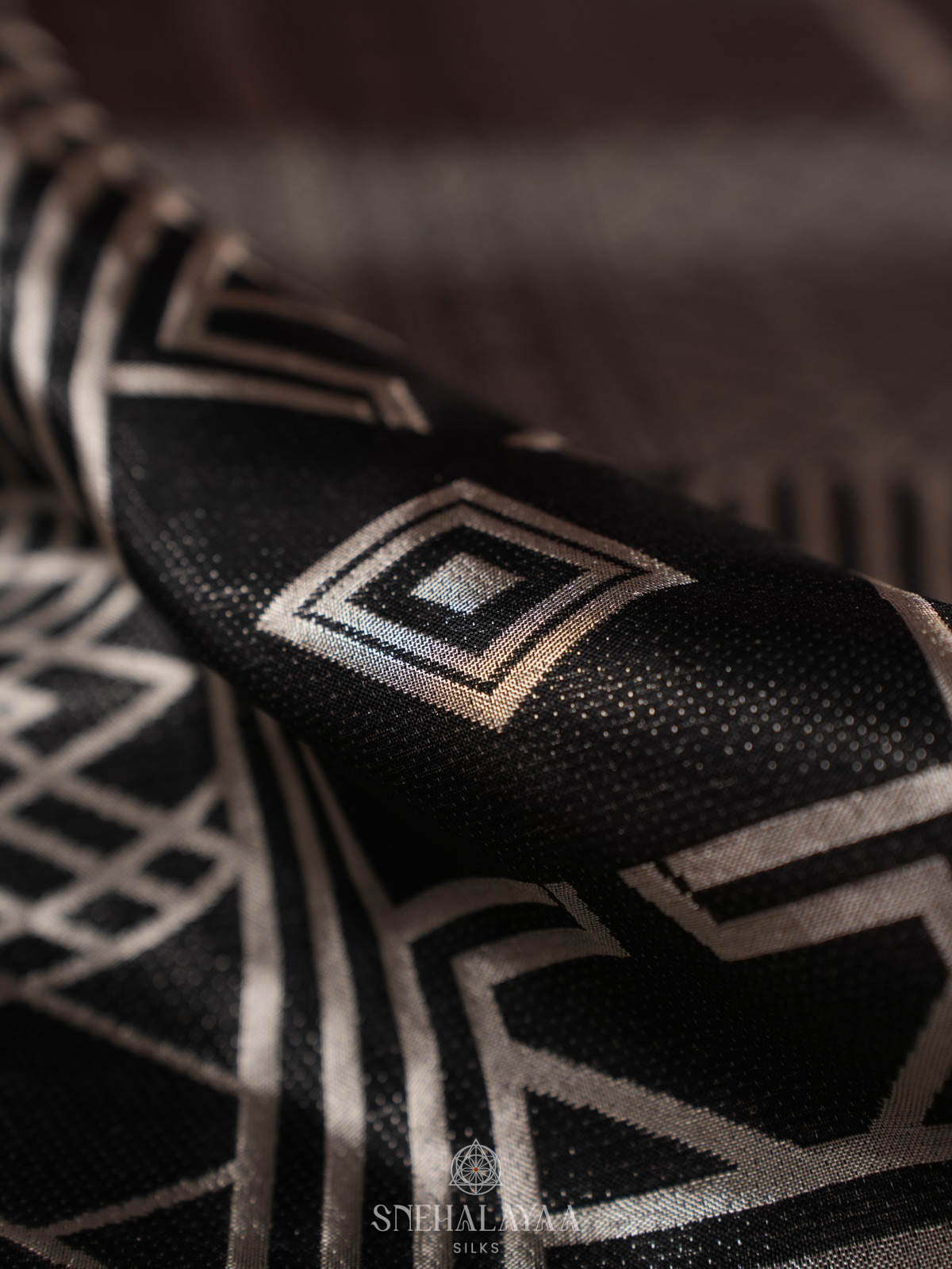 Black Kanjivaram Silk Saree