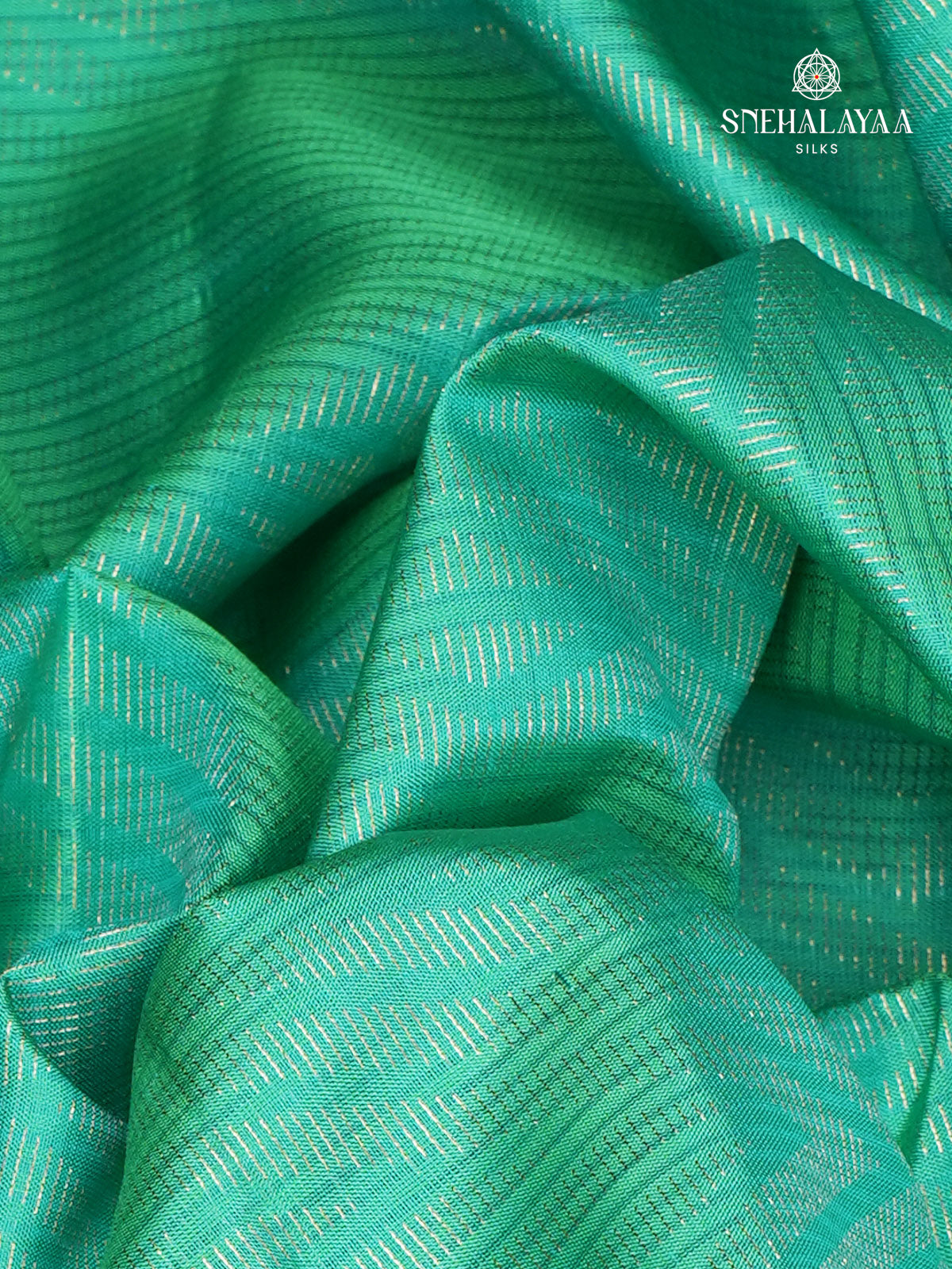 Teal Green Kanjivaram Silk saree