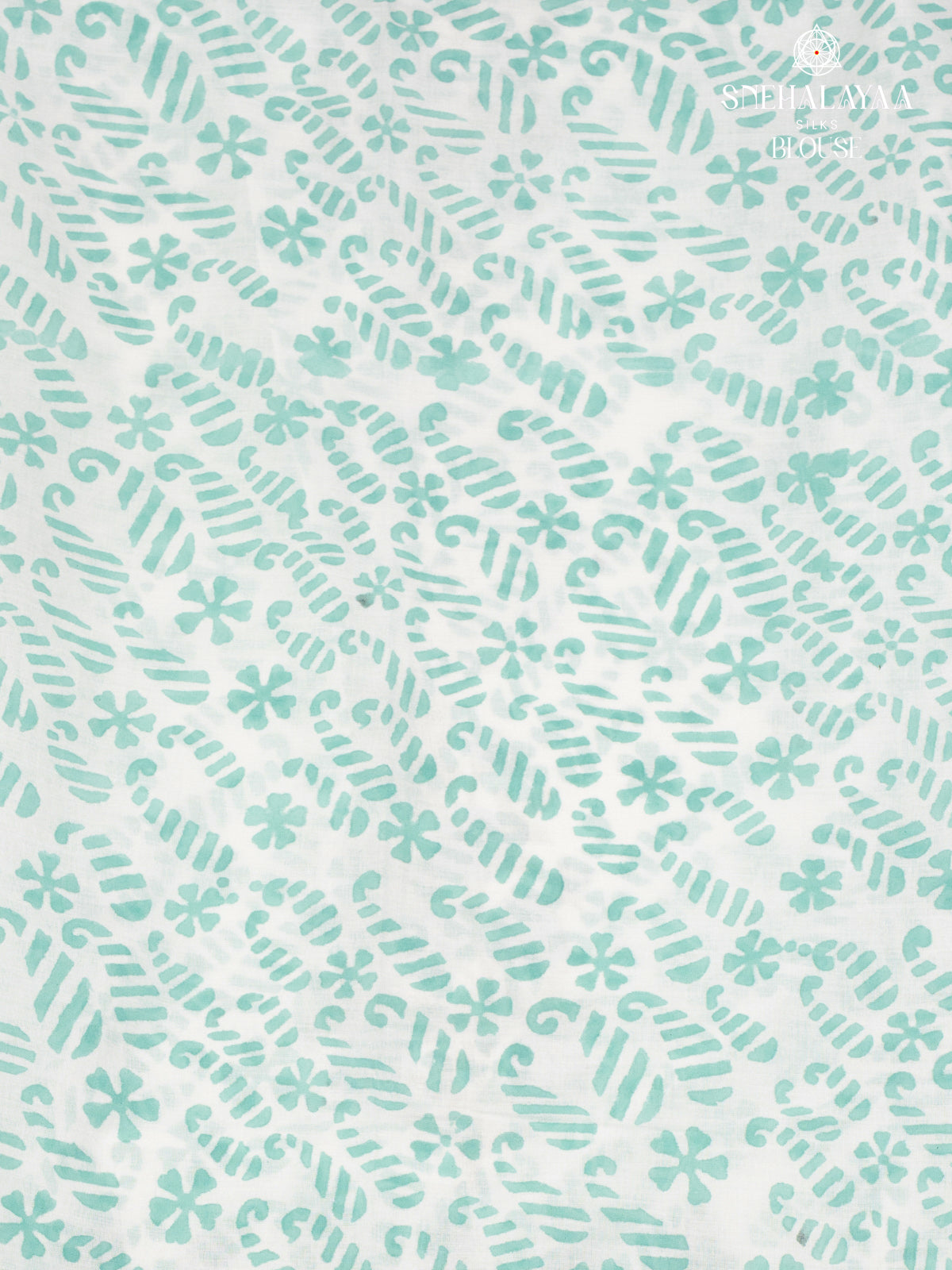 White Jaipur Cotton Saree