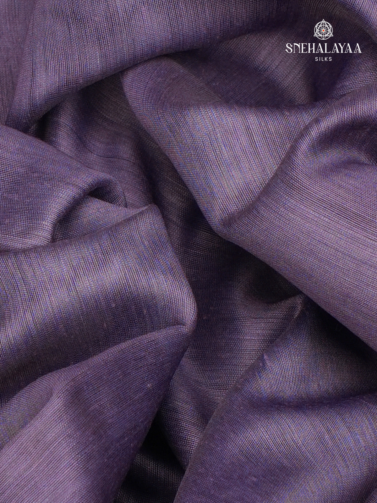 Lavender Linen Embroidery Saree