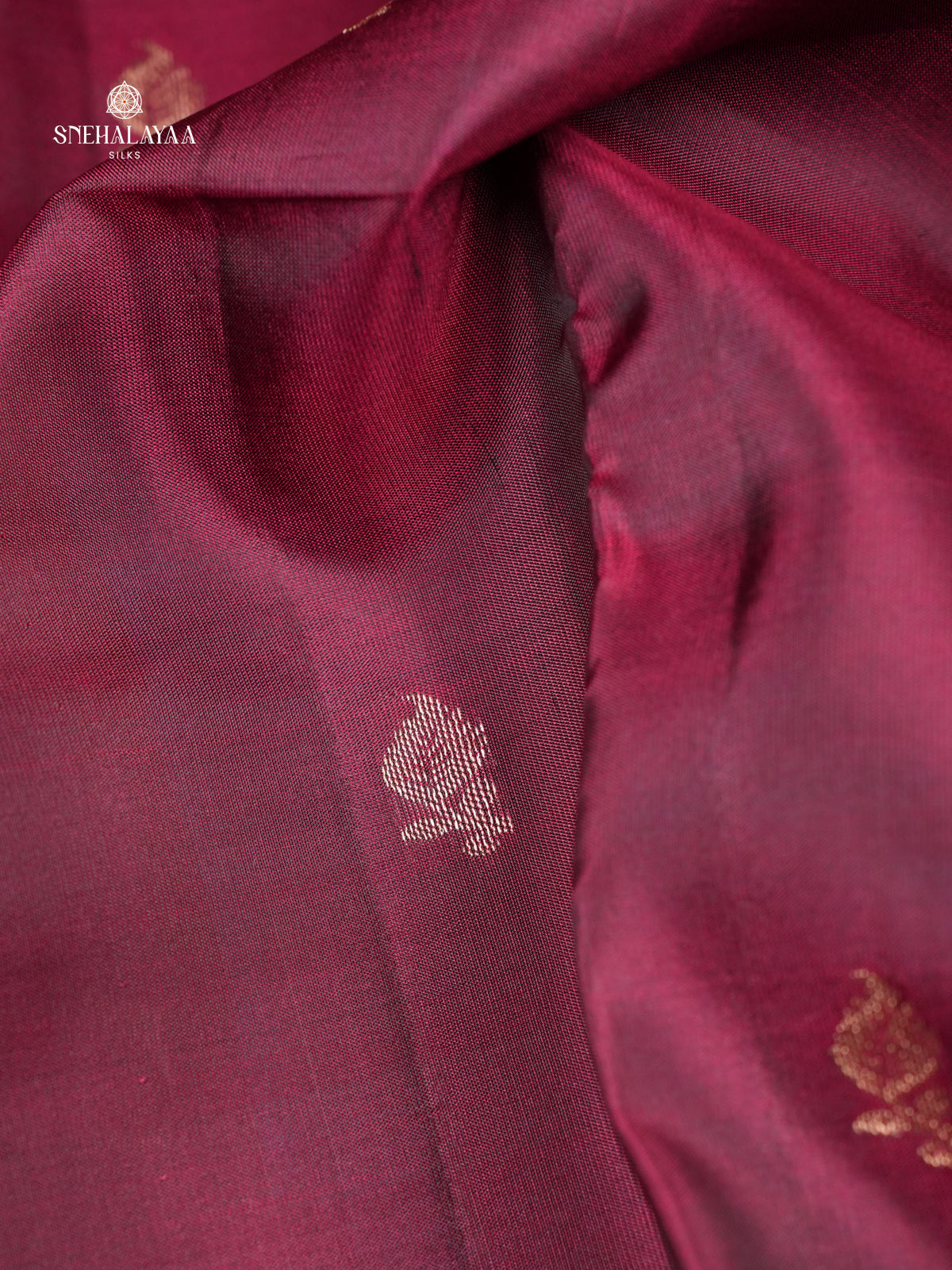 Burgundy Kanjivaram Silk Saree