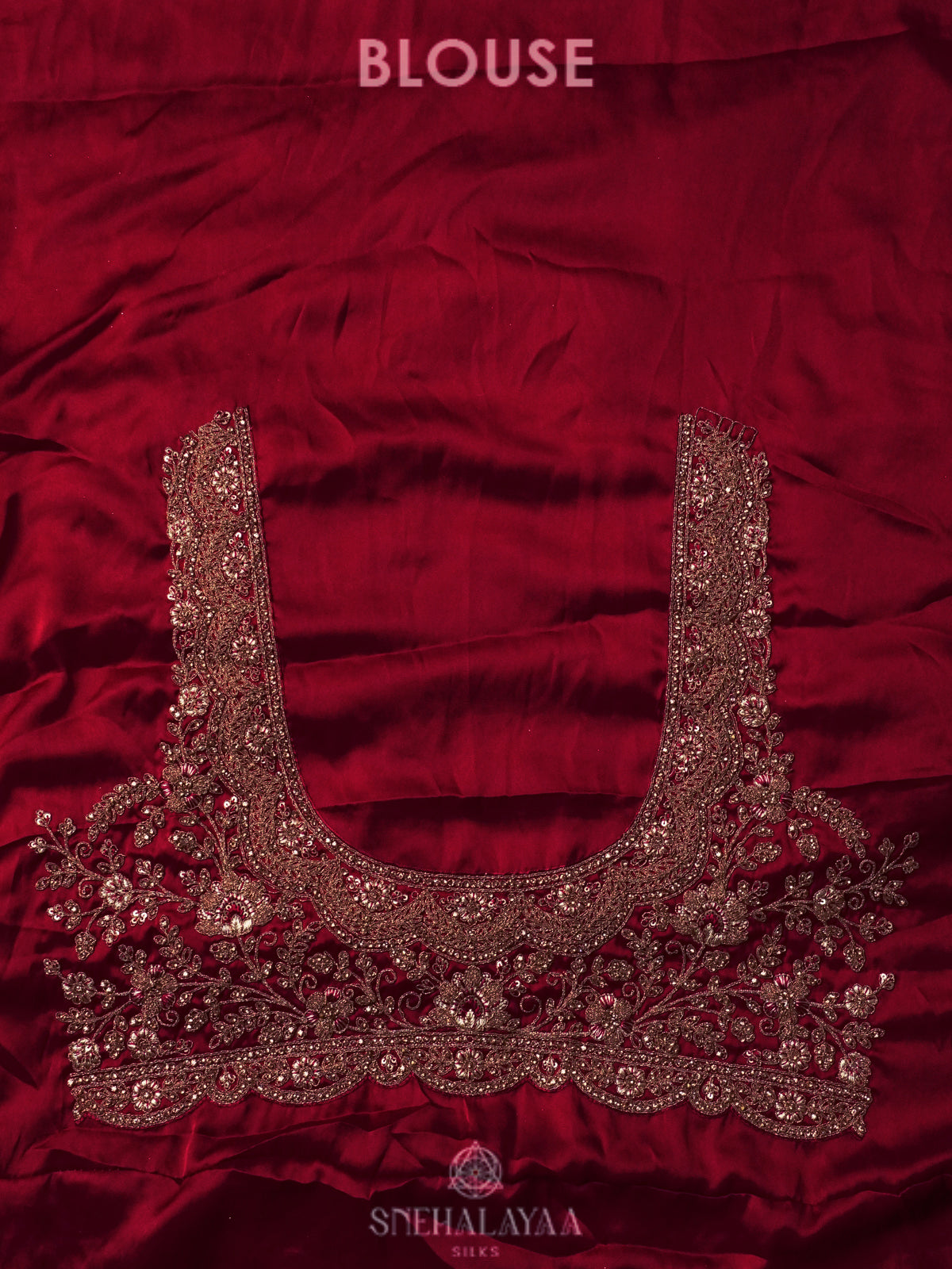 Maroon Designer Saree