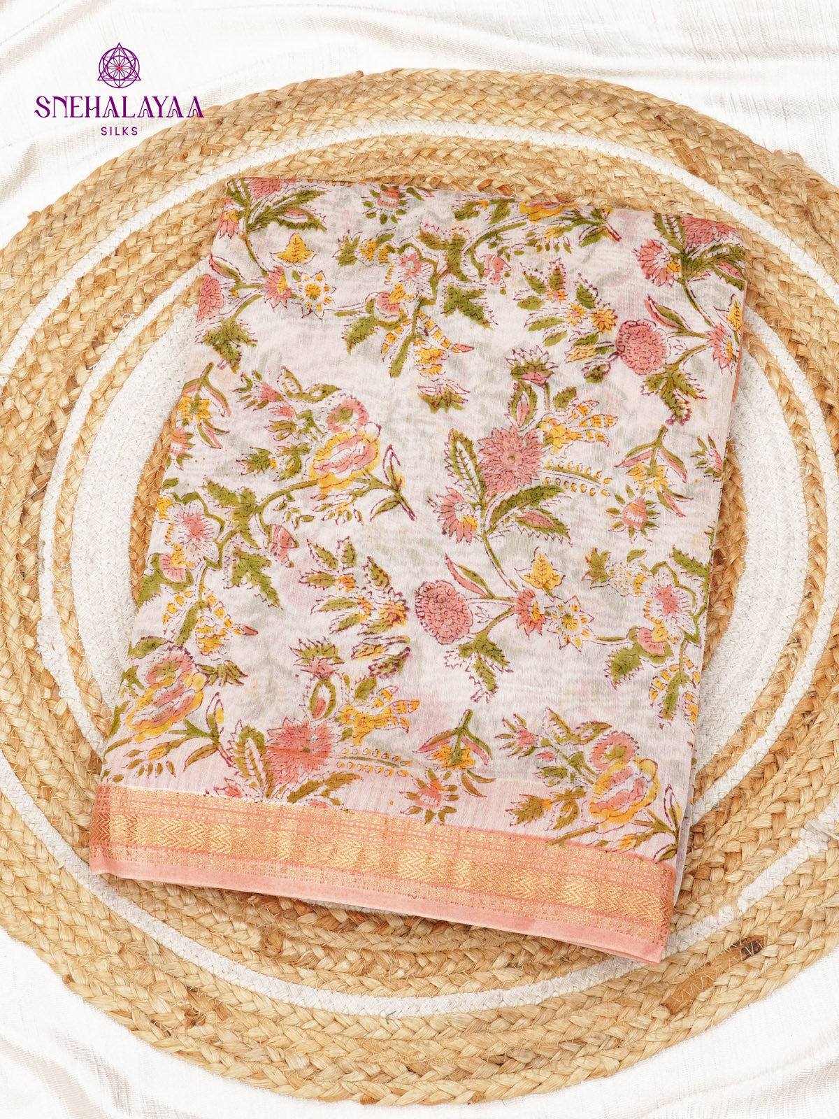 Off White Chanderi Saree