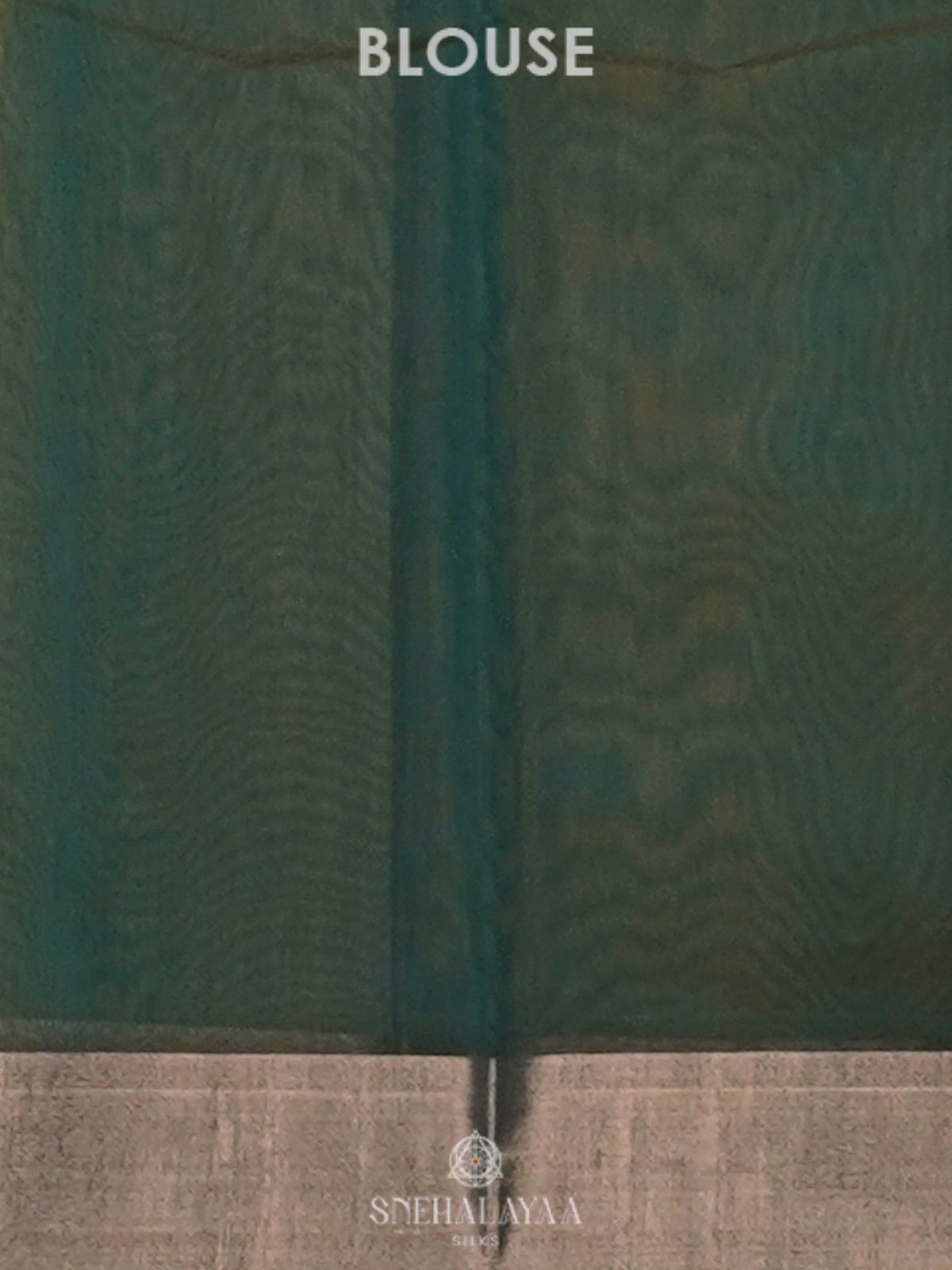 Peacock Blue Kanchi Silk Cotton Saree