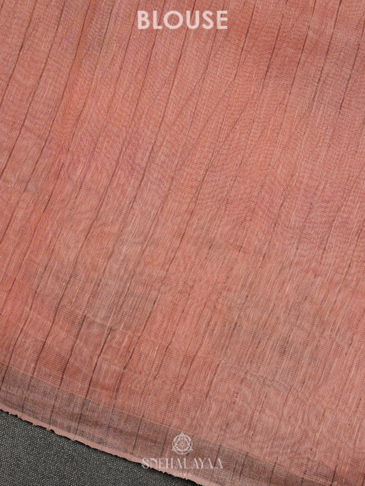 Pink Linen Kora Silk Saree
