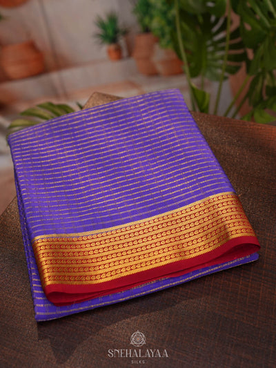 Royal Purple Mysore Silk Saree