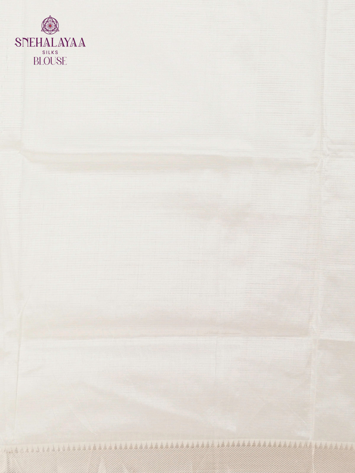 Off White Mangalagiri Silk Cotton Saree with Hand Painted Pink Leaf Motifs