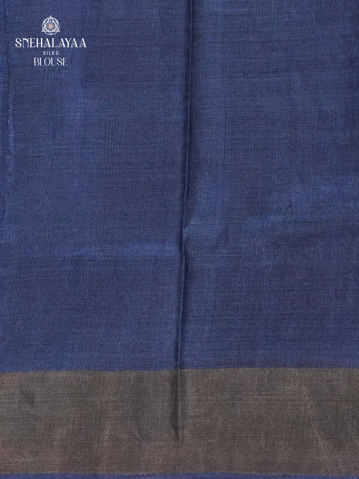 JNavy Blue Tussar Saree