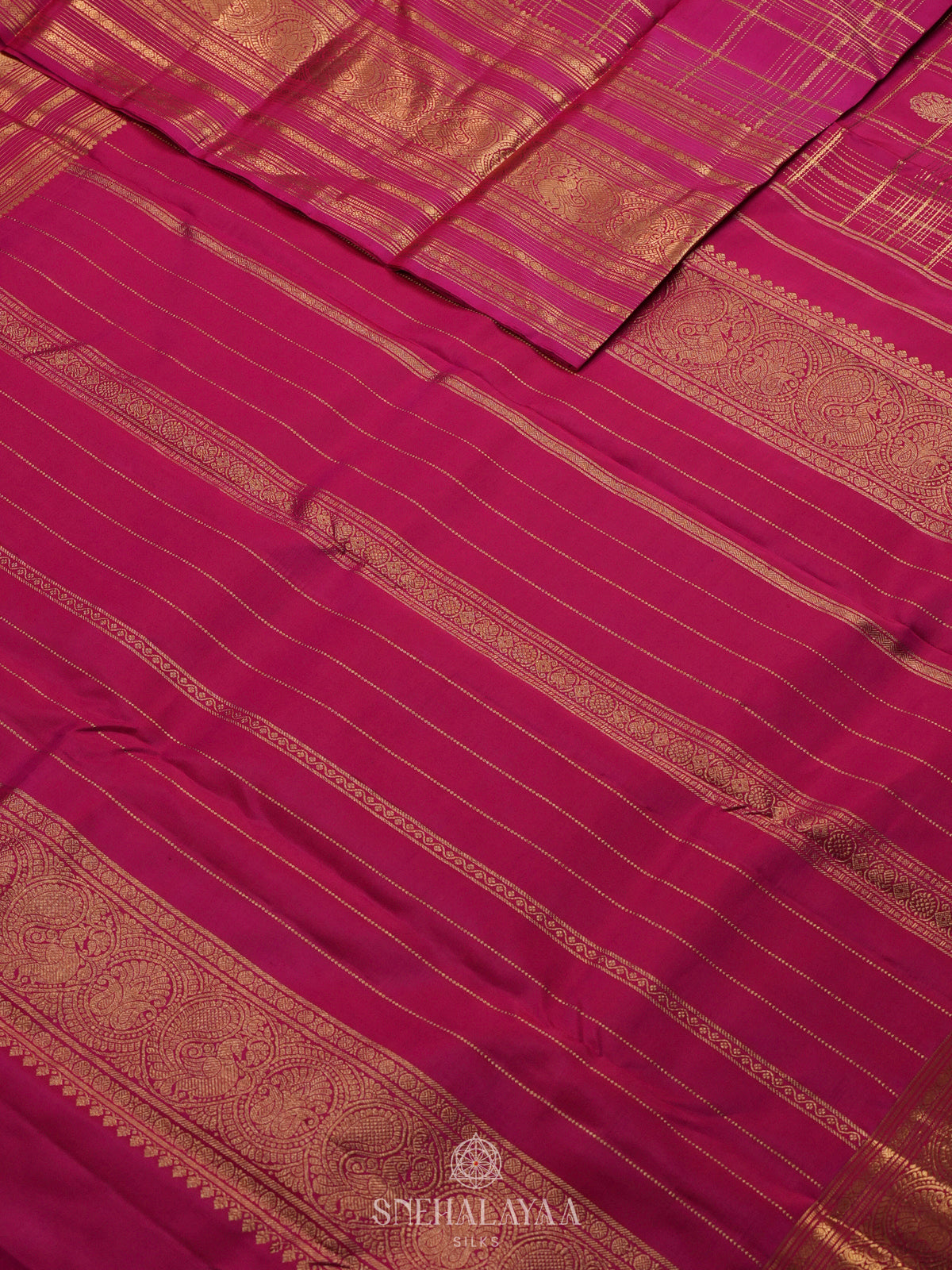 Pink Kanjivaram Silk Saree
