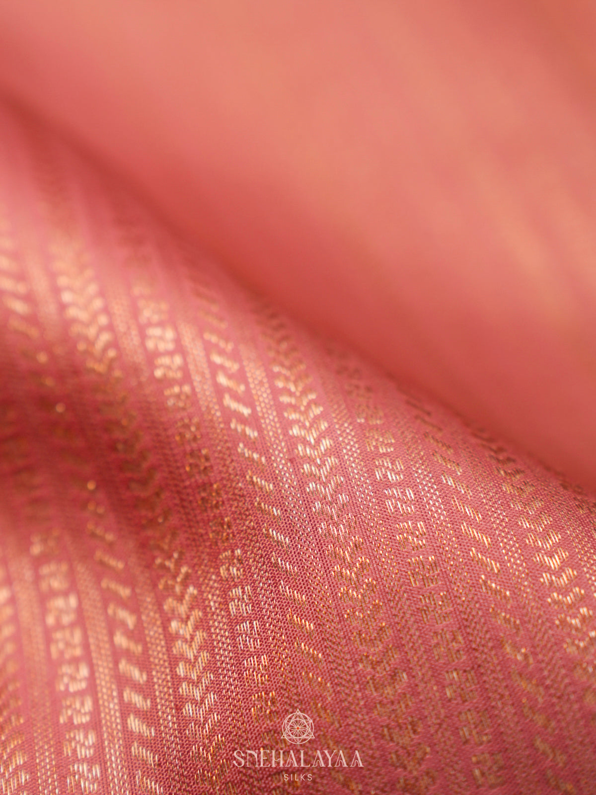 Peach Kanjivaram Silk Saree