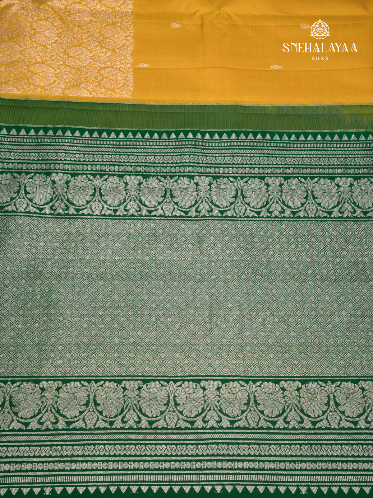 Yellow Kanjivaram Silk Saree