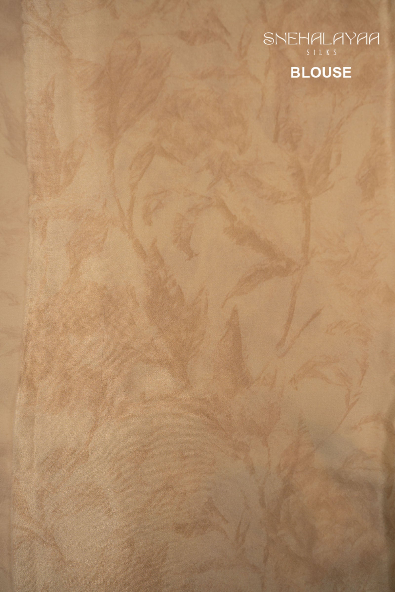 Cream Satin Crepe Saree