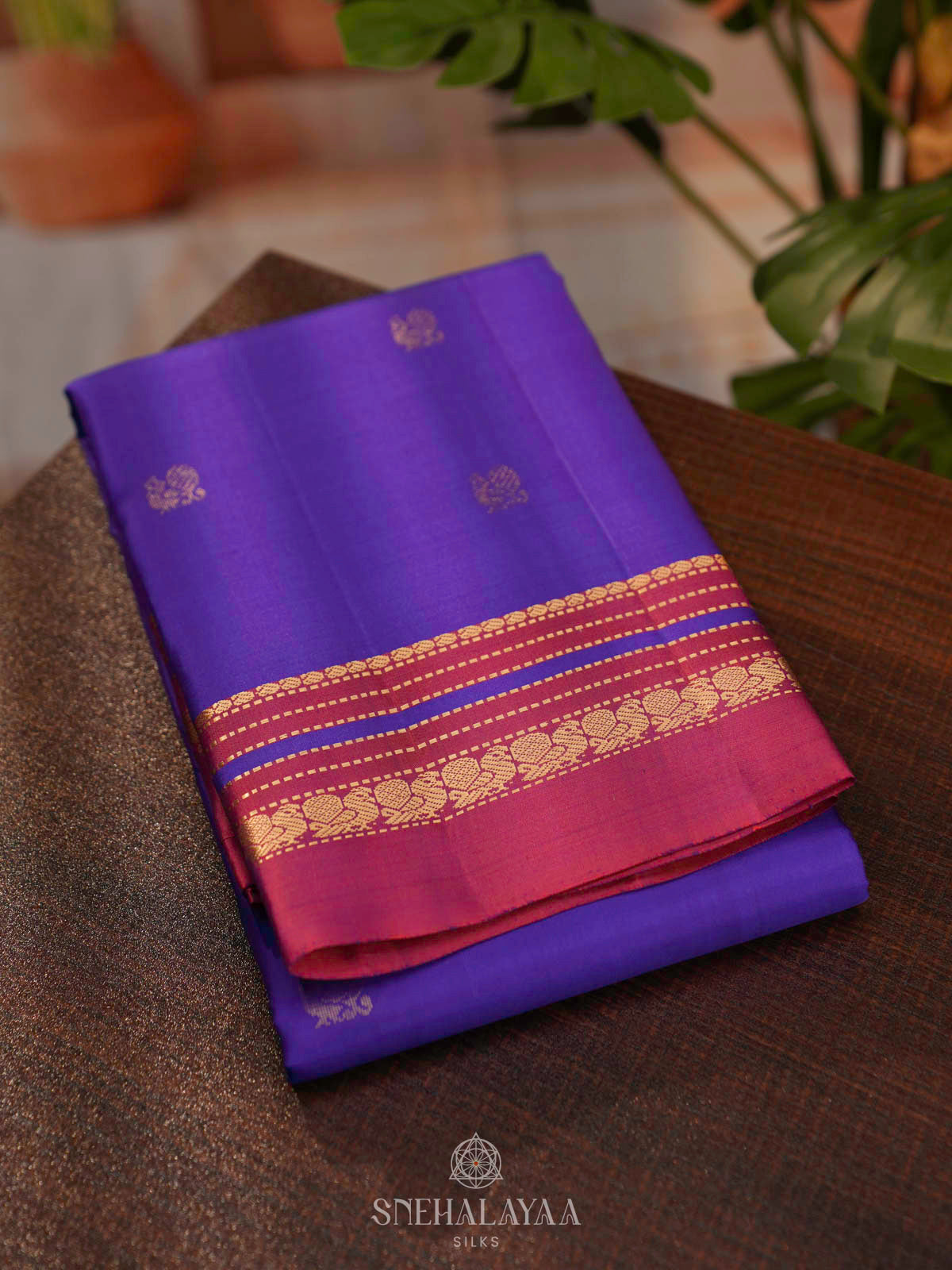 Blue Kanjivaram Silk Saree