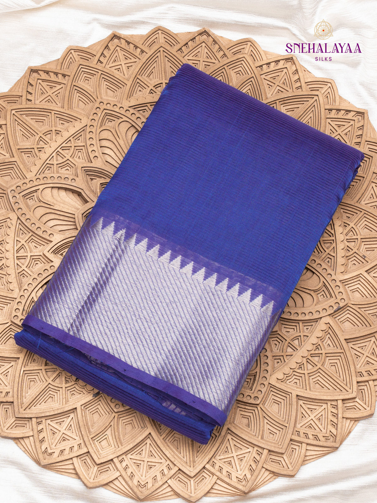 Blue Mangalagiri Silk Cotton Saree