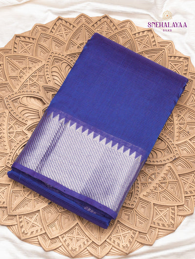 Blue Mangalagiri Silk Cotton Saree