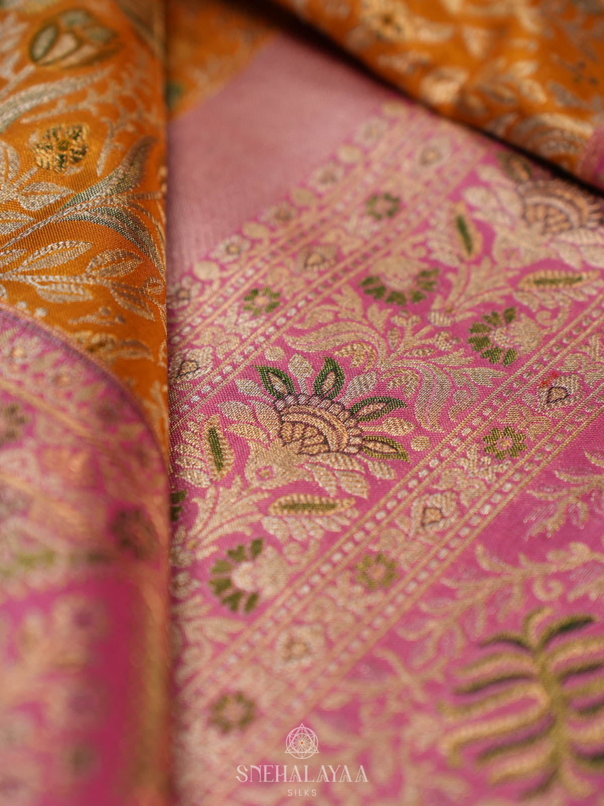 Yellow Kanjivaram Silk Saree